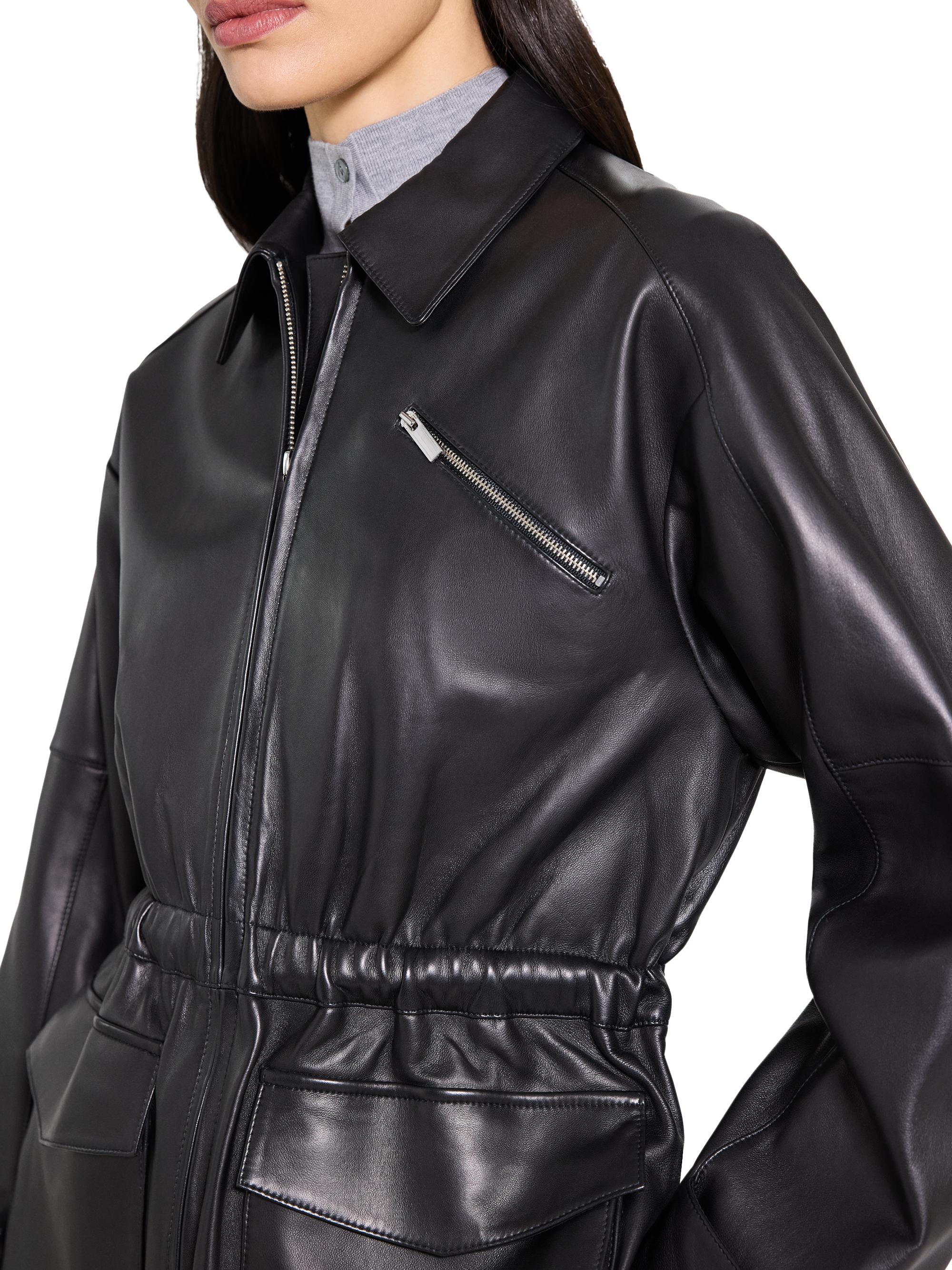 Theory Cinched Leather Jacket | Saks Fifth Avenue