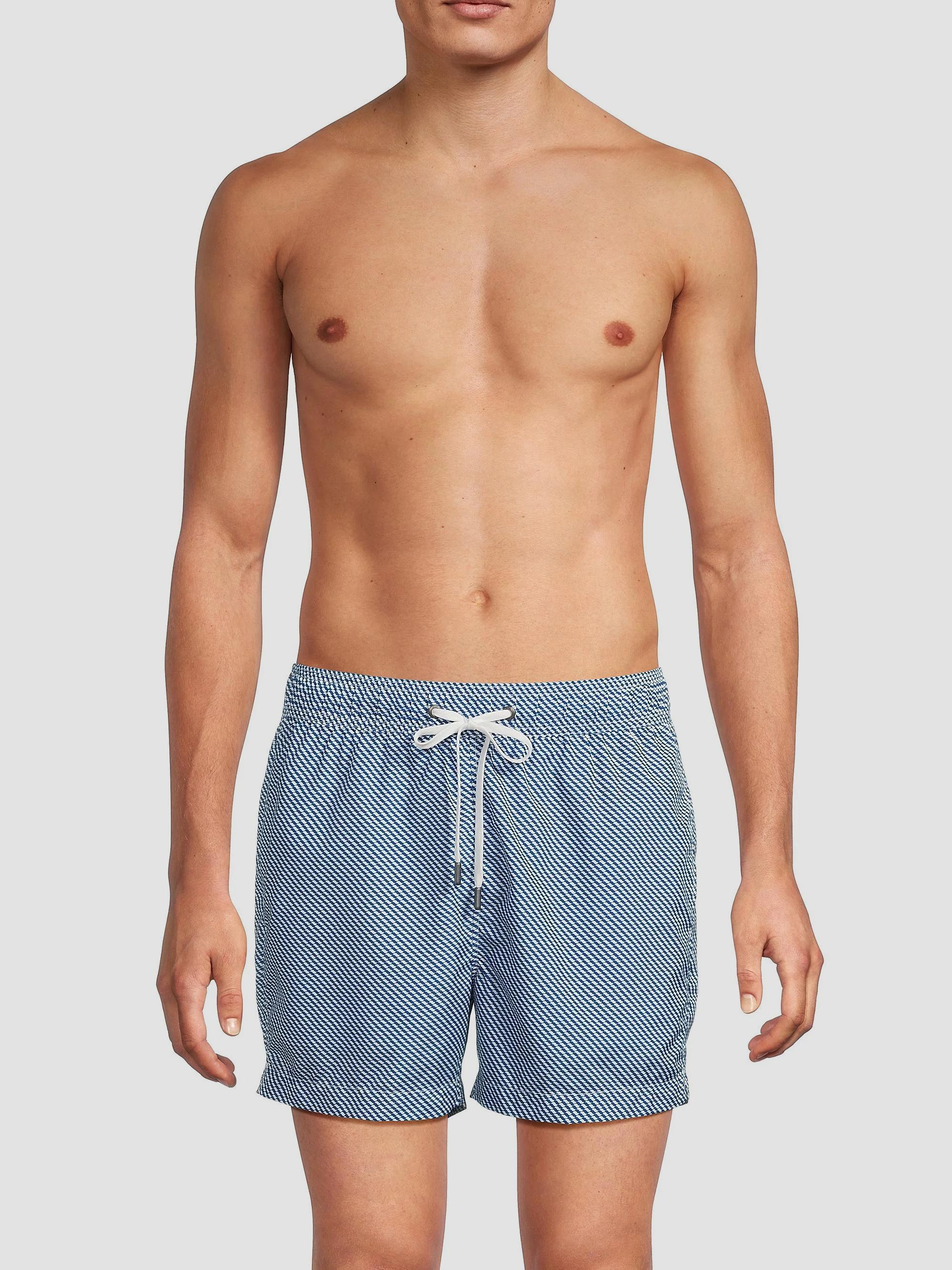 Onia Charles Geometric Print Swim Trunks | Saks Fifth Avenue