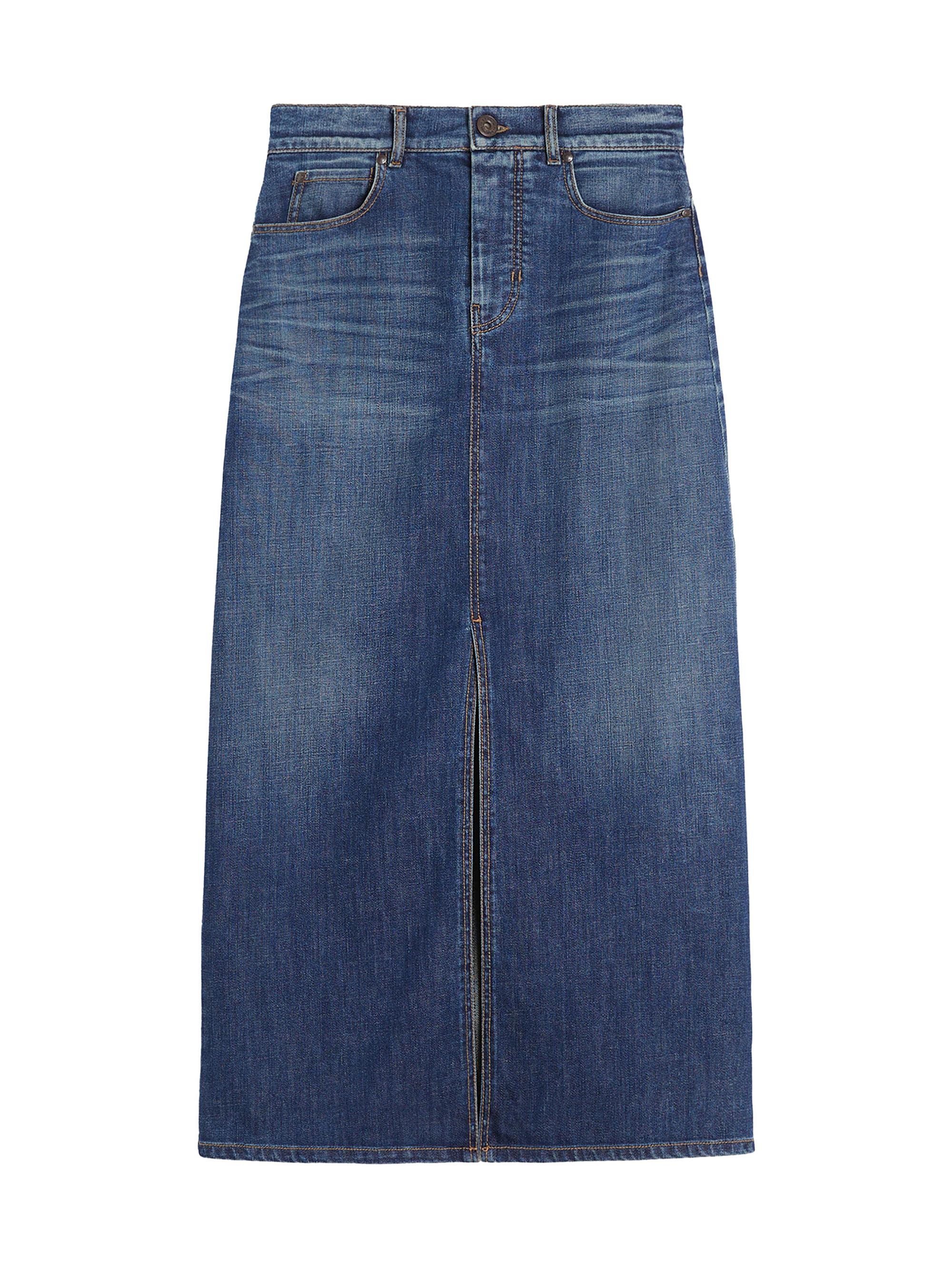 Weekend Max Mara Women's Denim 5 Pocket Skirt - Navy Dark Vintage