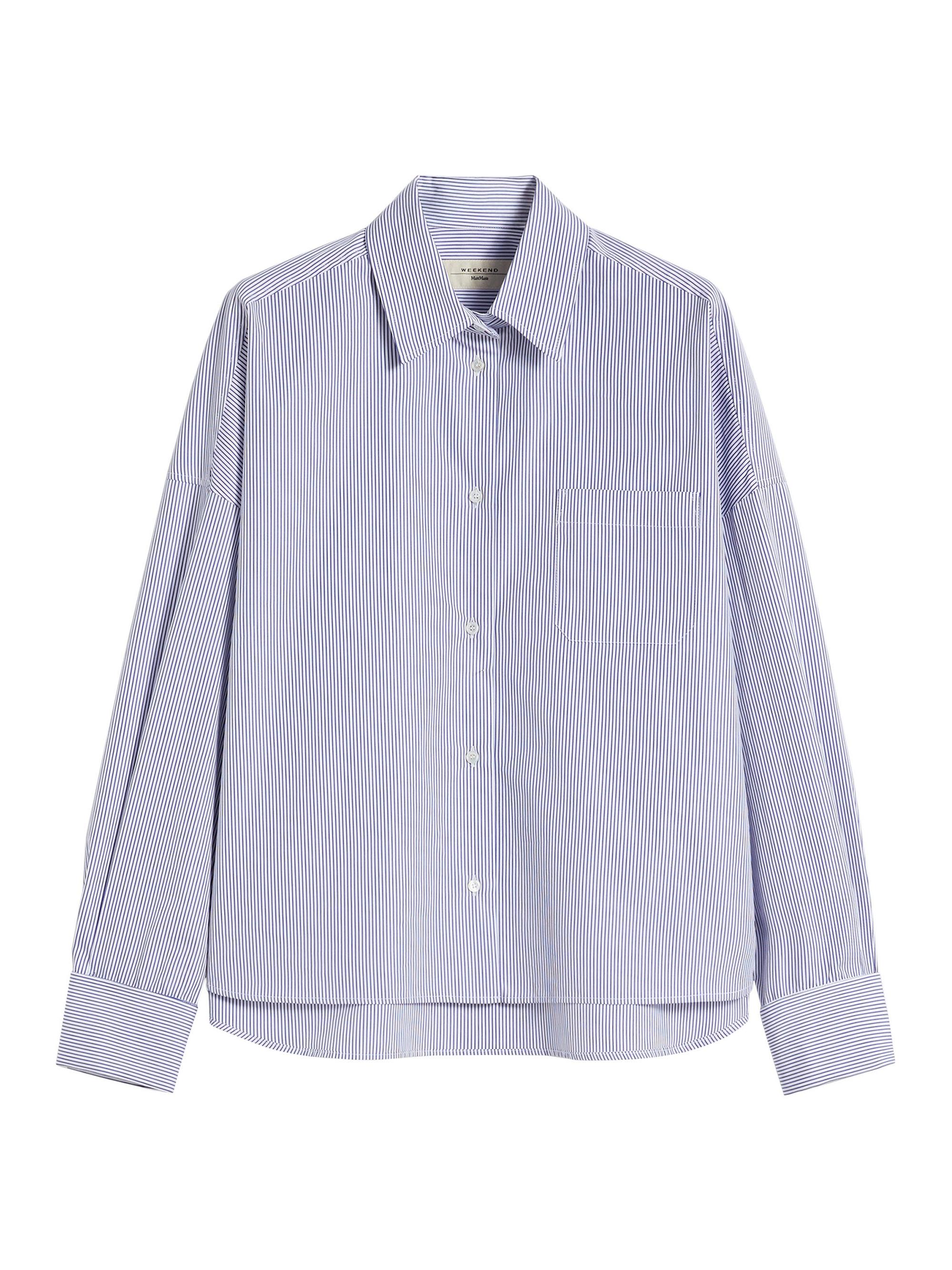 Weekend Max Mara Women's Oversized Poplin Shirt - Navy Small Stripe