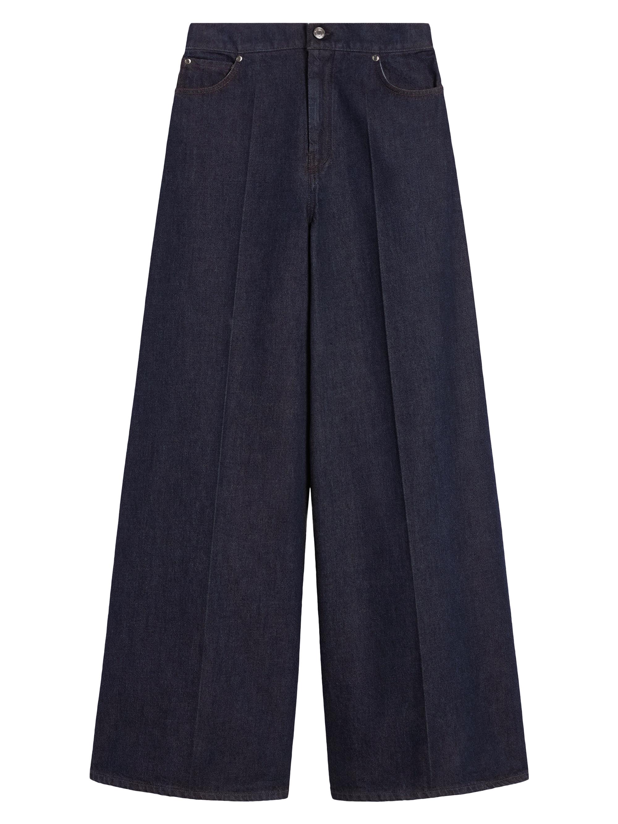 Max Mara Women's Wide Leg Jeans - Navy Dark