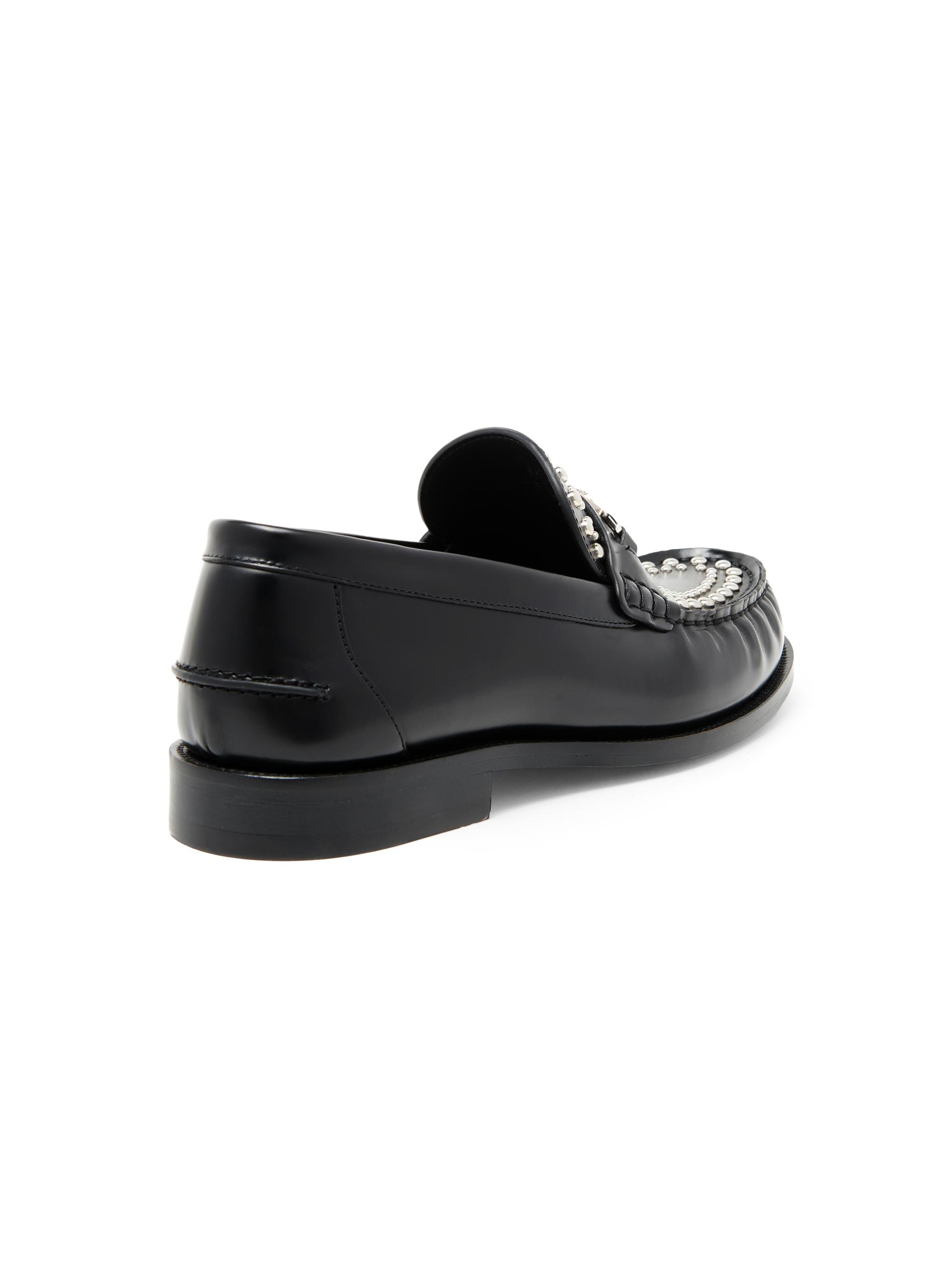 $950 New Versace studded loafers Sz 13D Versace Medusa Stud Leather Loafers | Saks Fifth Avenue main image 2