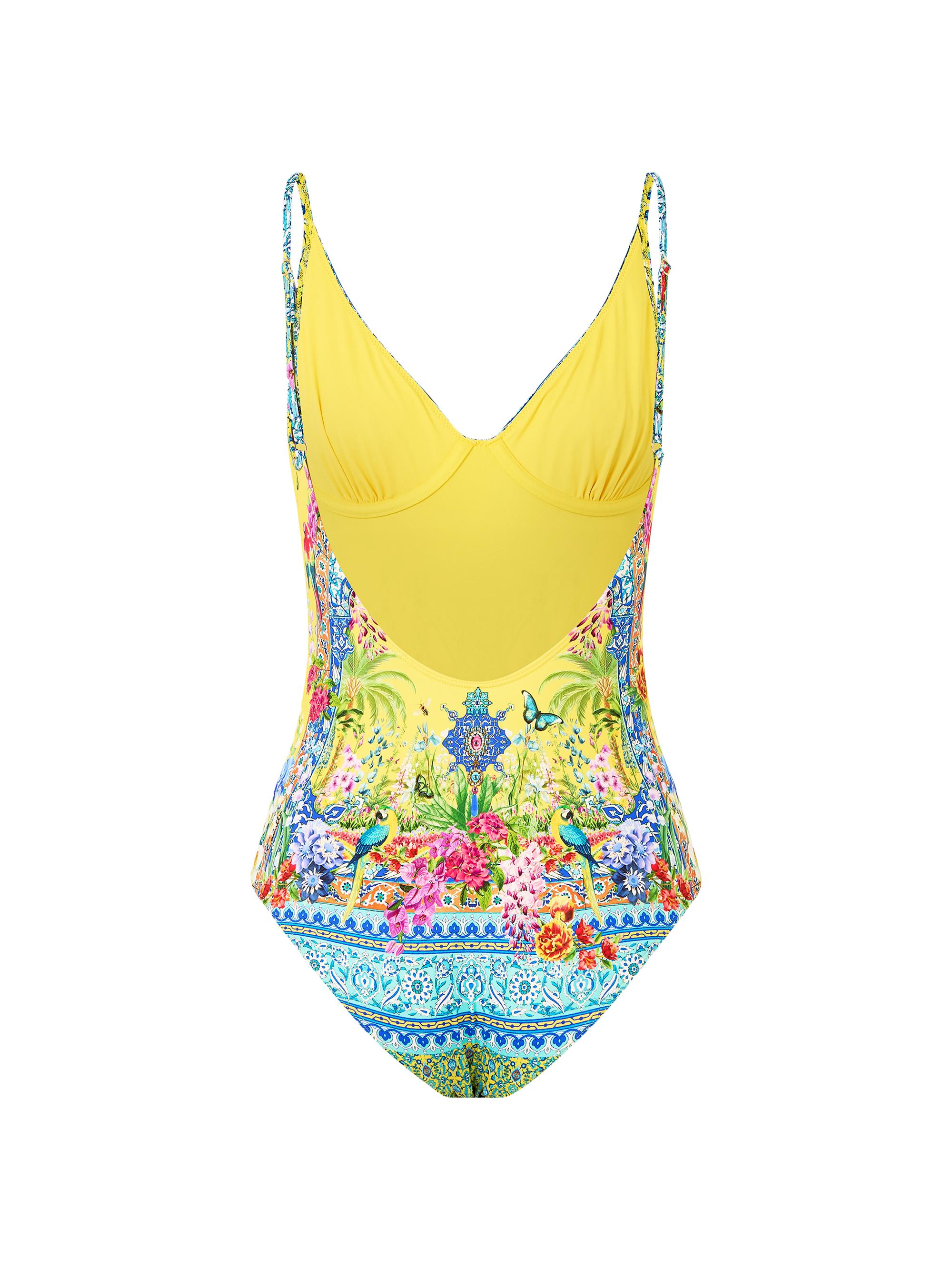 Camilla Printed V-Neck Underwire One-Piece Swimsuit | Saks Fifth