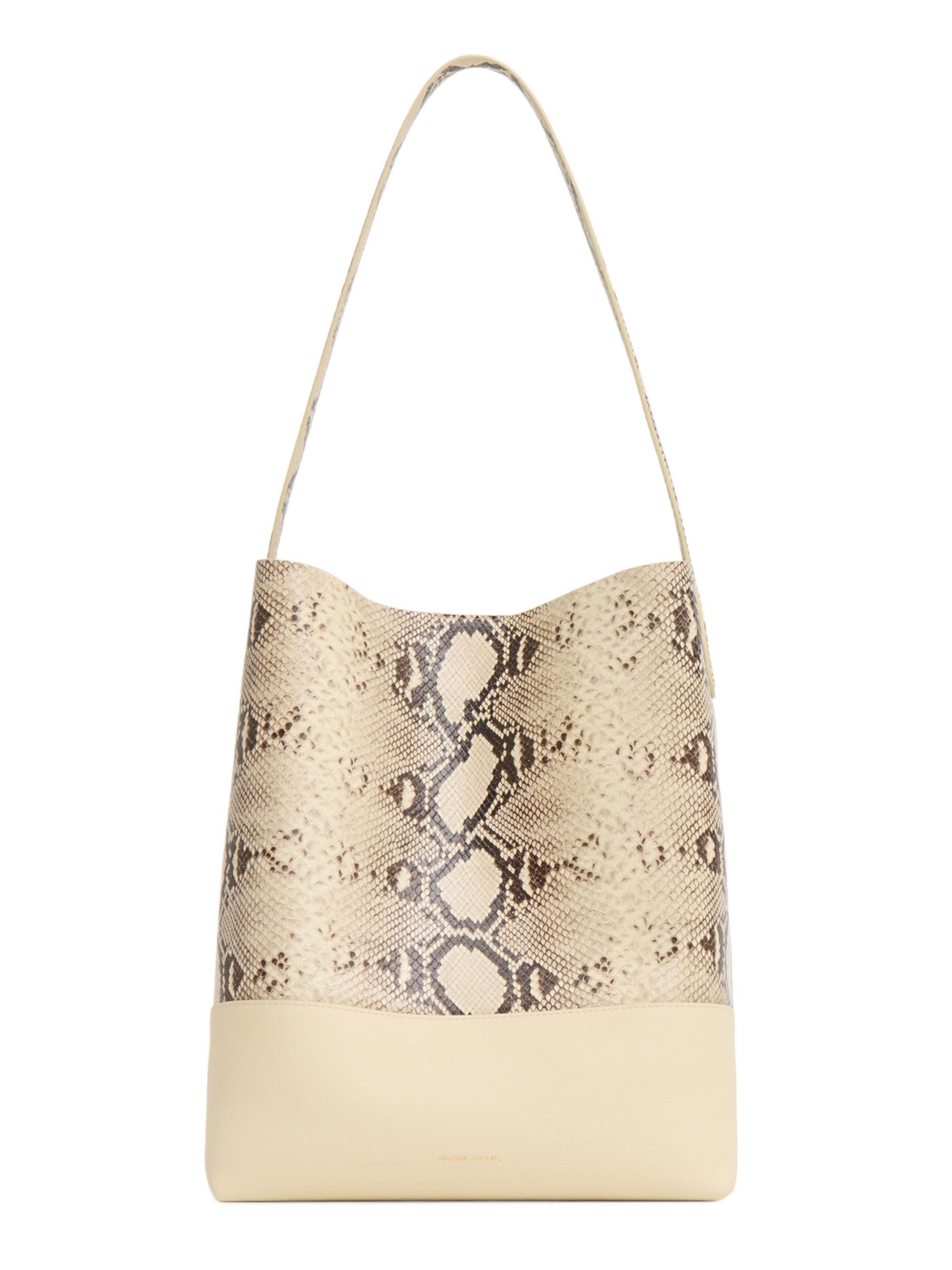 Mansur Gavriel Women's Everyday Cabas Snakeskin-Print Leather Tote Bag - Roccia And Jasmine