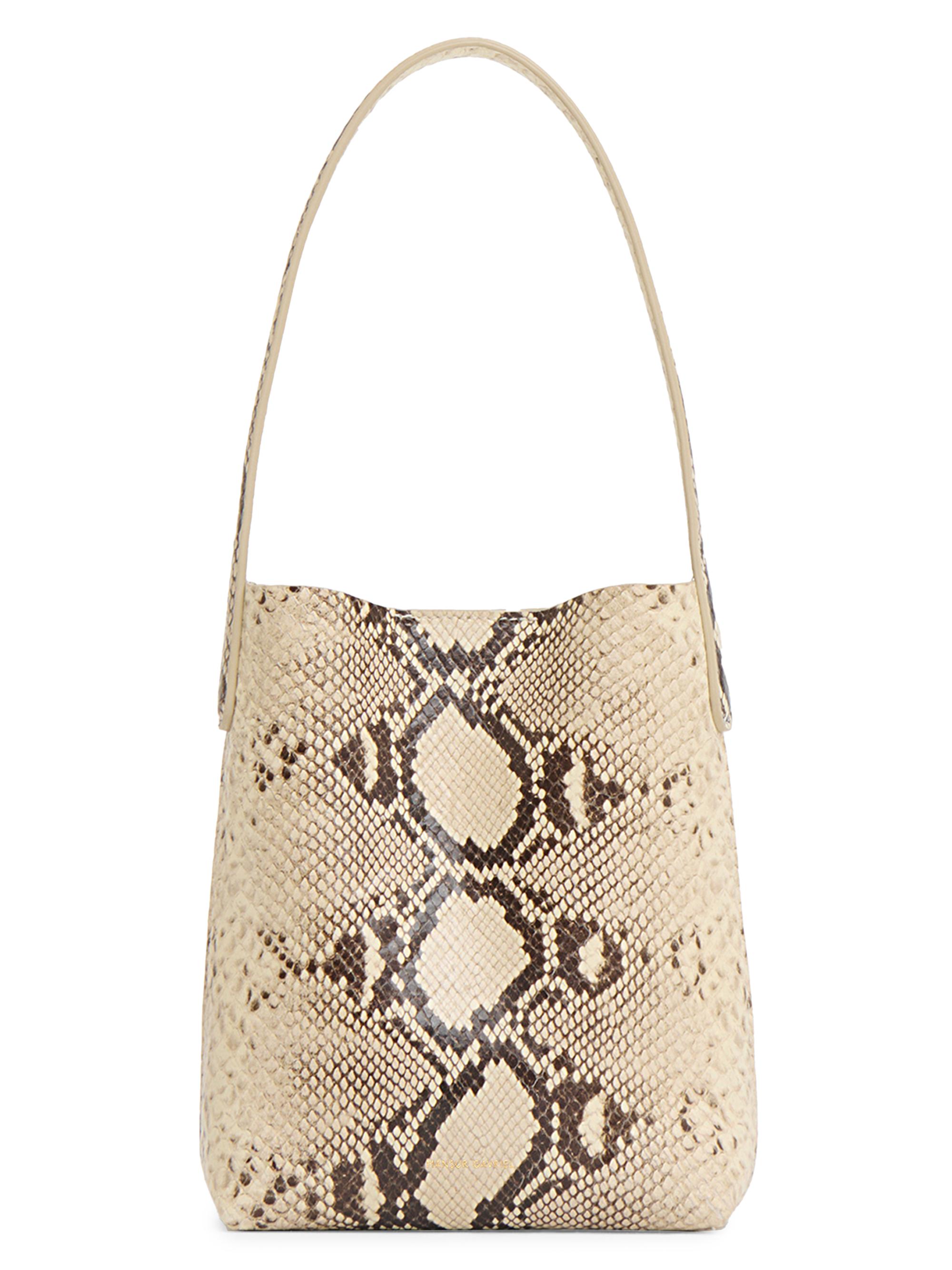 Mansur Gavriel Women's Mini Everyday Snake-Embossed Leather Tote Bag - Roccia