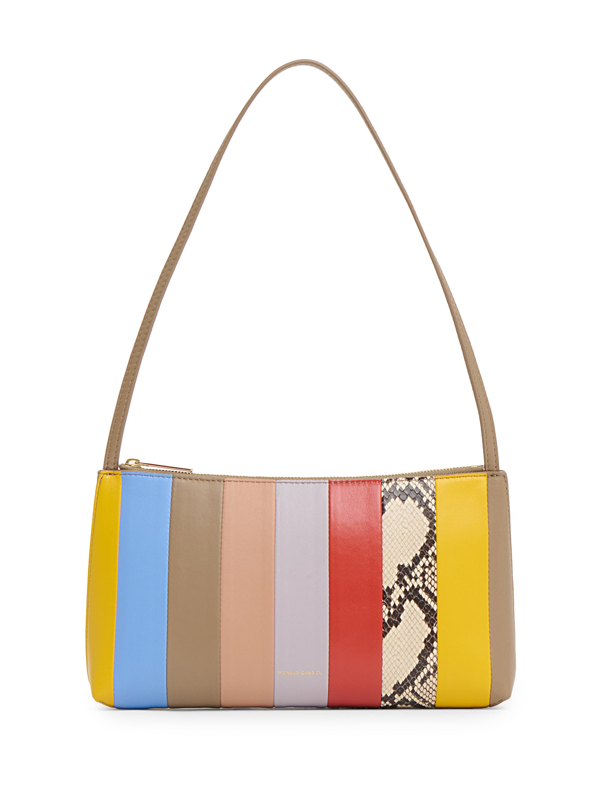 Mansur Gavriel Gaia Snake-Embossed Leather Shoulder Bag | Saks