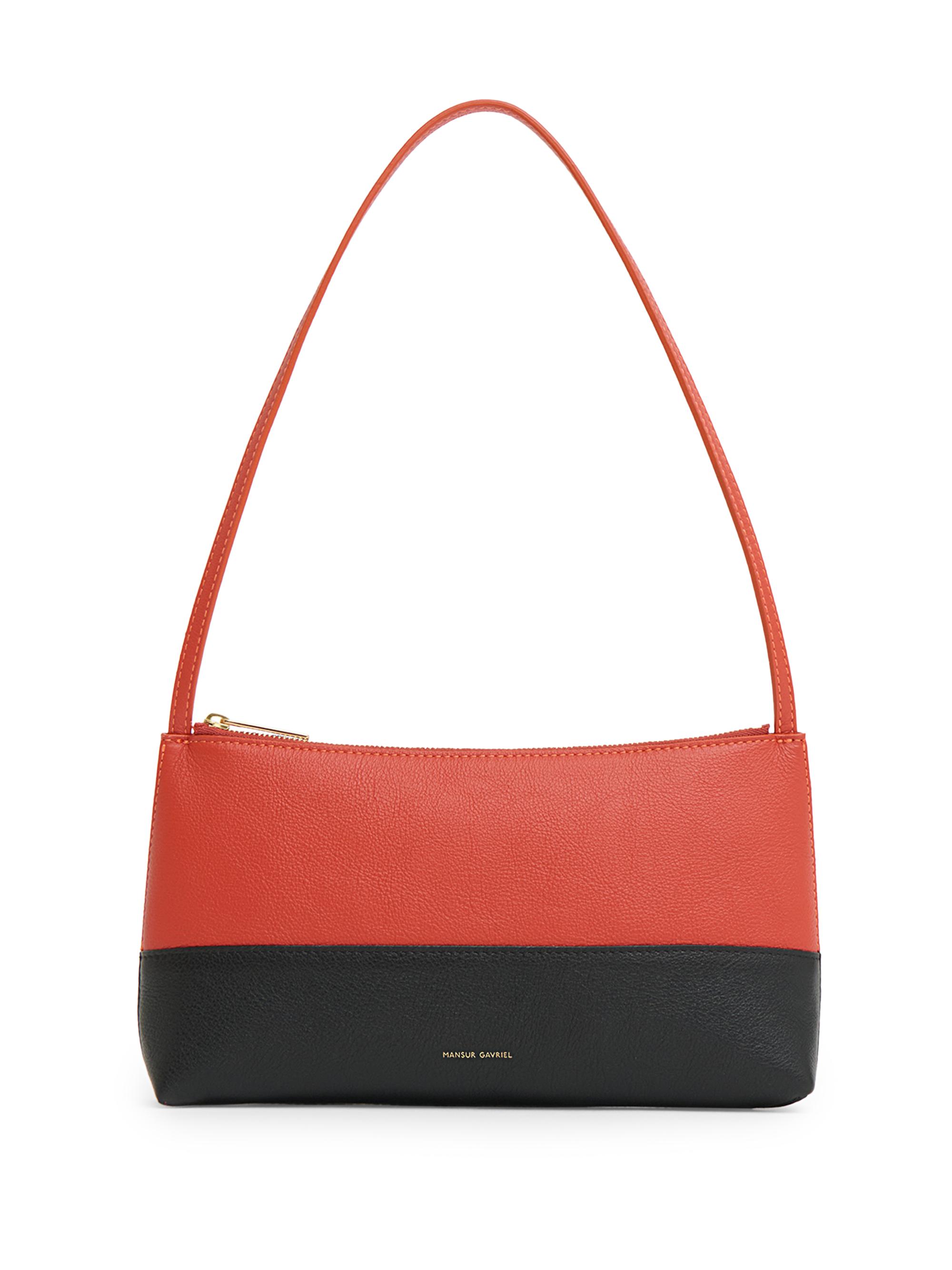 Mansur Gavriel Gaia Croc-Embossed Leather Shoulder Bag | Saks