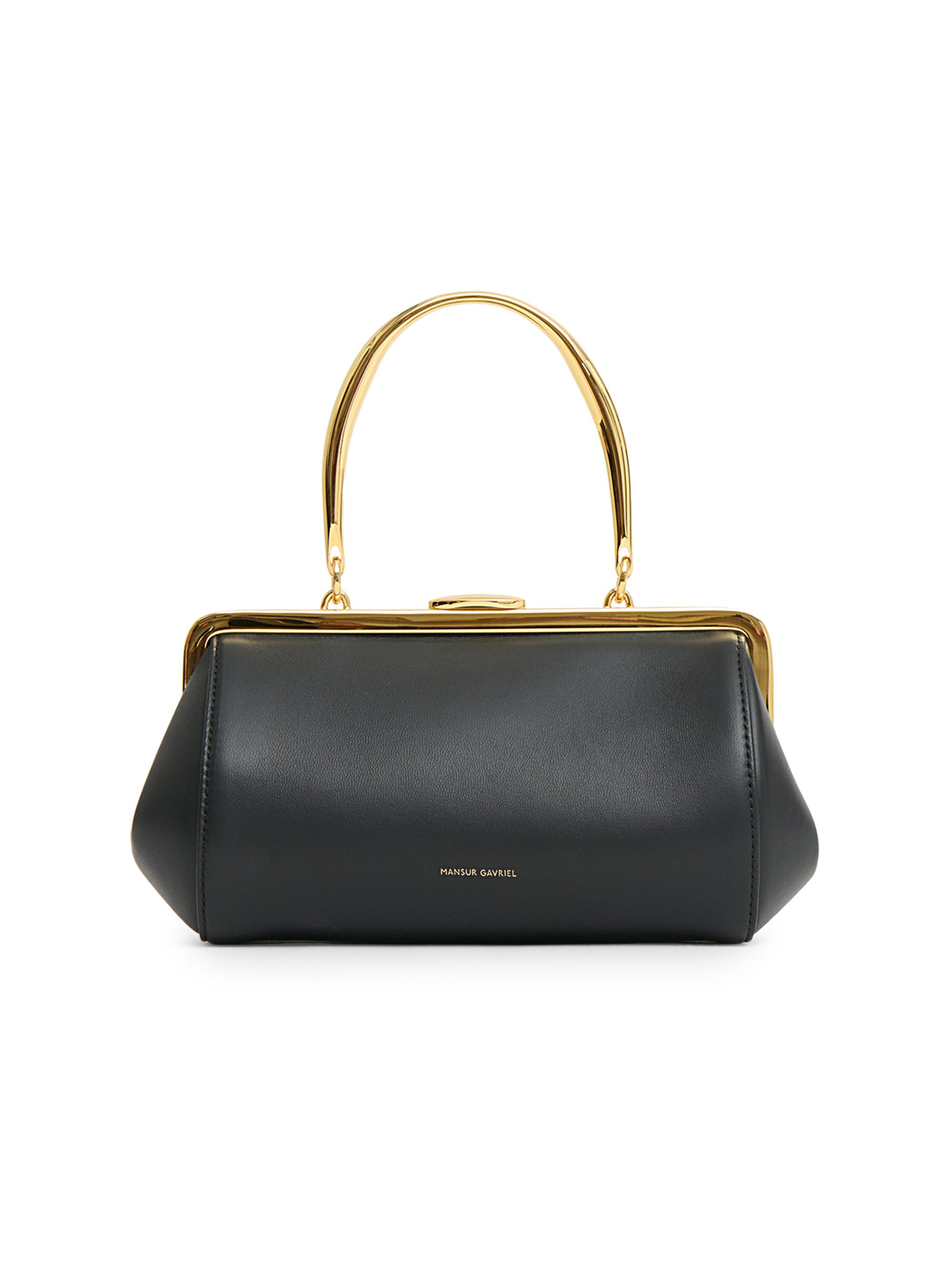 Mansur Gavriel Women's Pina Leather Top Handle Bag - Black