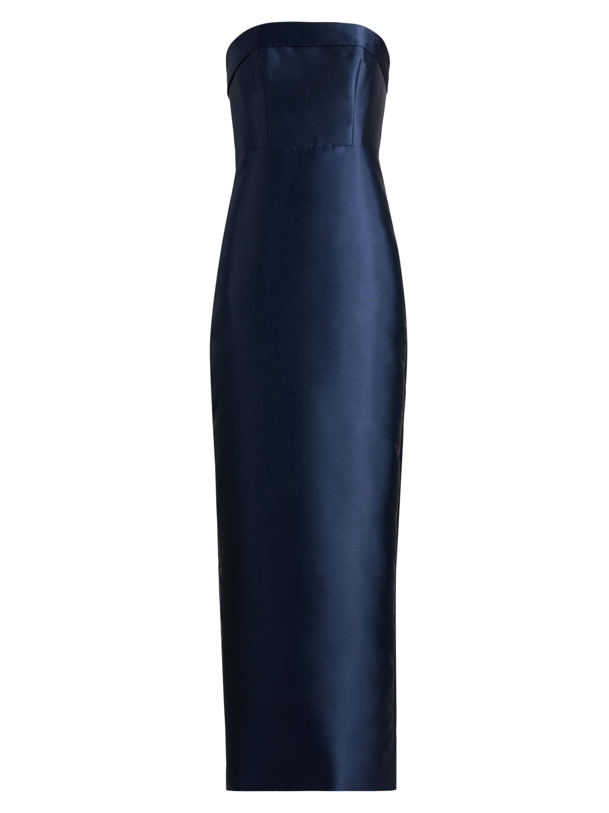 Gaia Mikado Strapless Column Gown