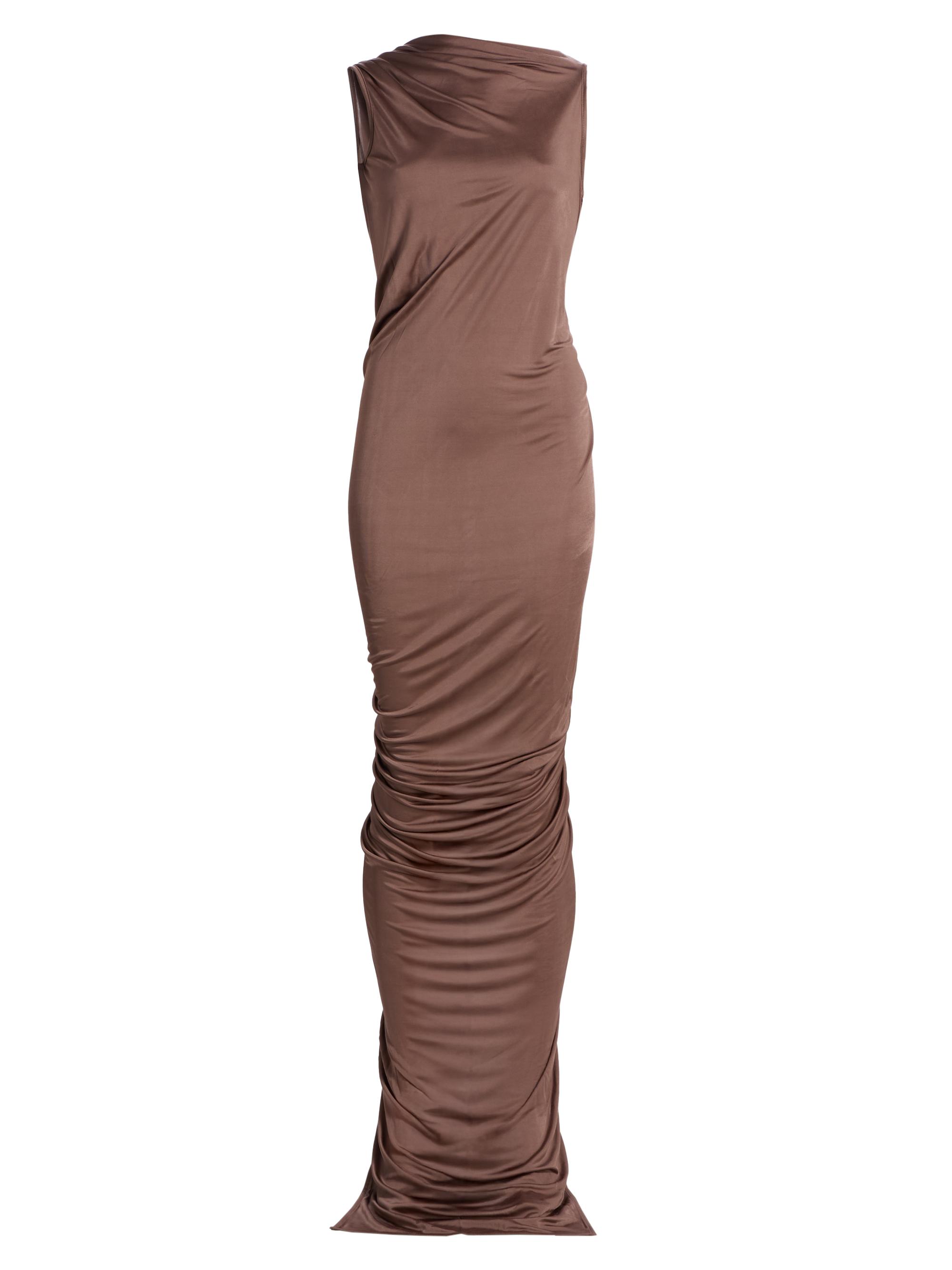 Rick Owens Women's Eva Ruched Satin Gown - Mauve