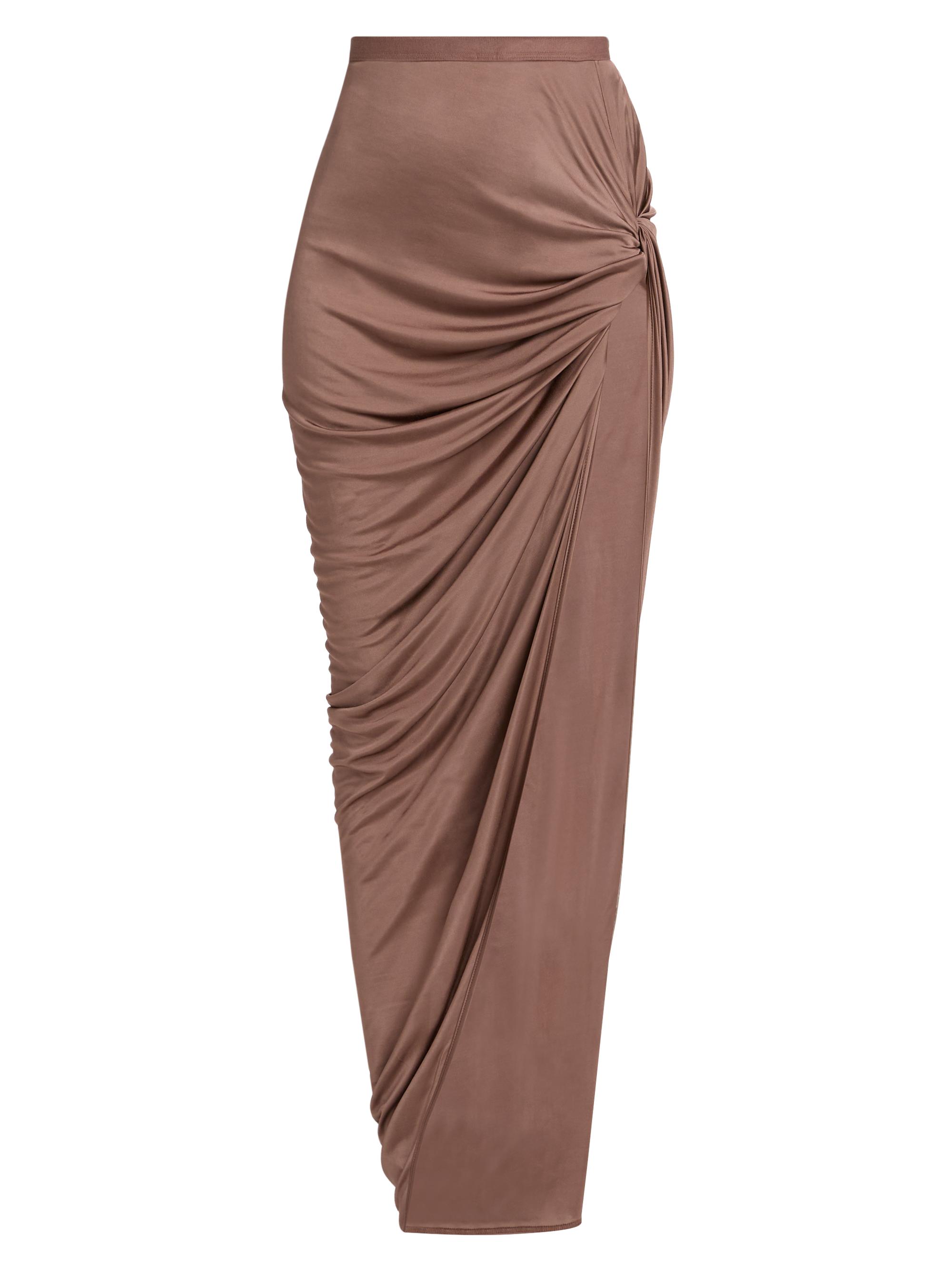 Rick Owens Lilies Women's Edfu Twist Maxi Skirt - Mauve
