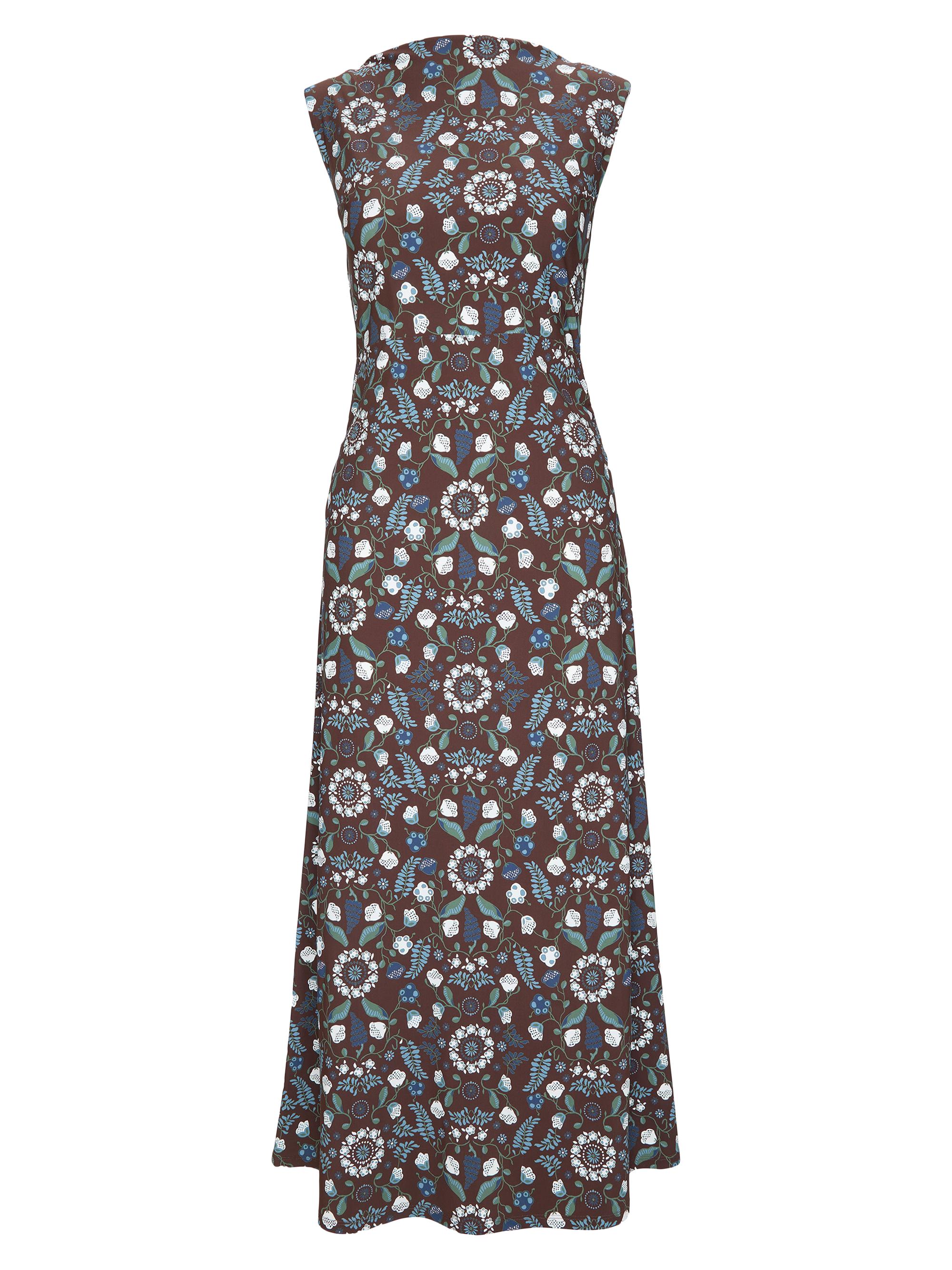 Hill House Home Women's The Sloane Dress - Chocolate Swedish Floral