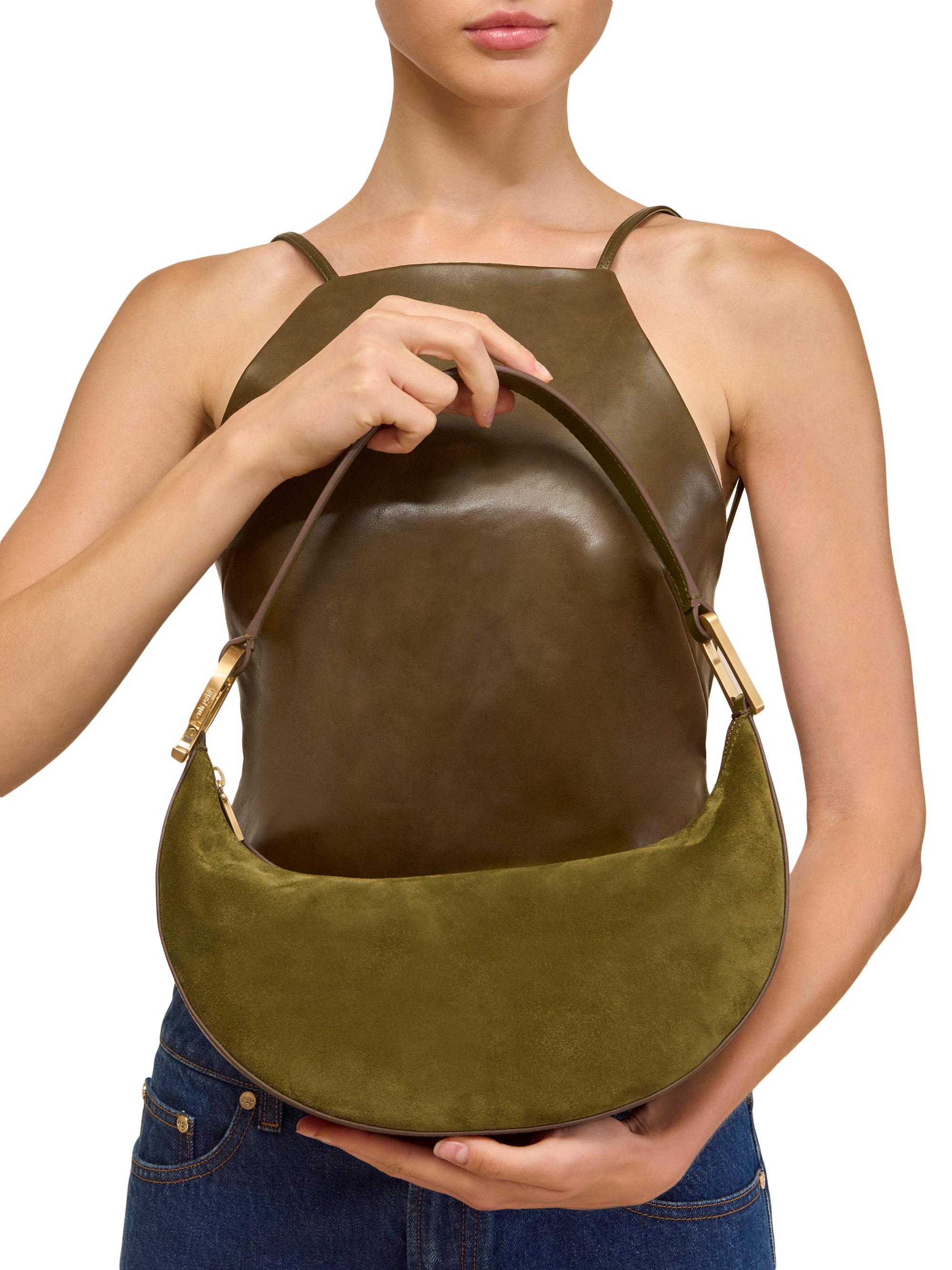 Cult Gaia Leesa Suede Shoulder Bag | Saks Fifth Avenue