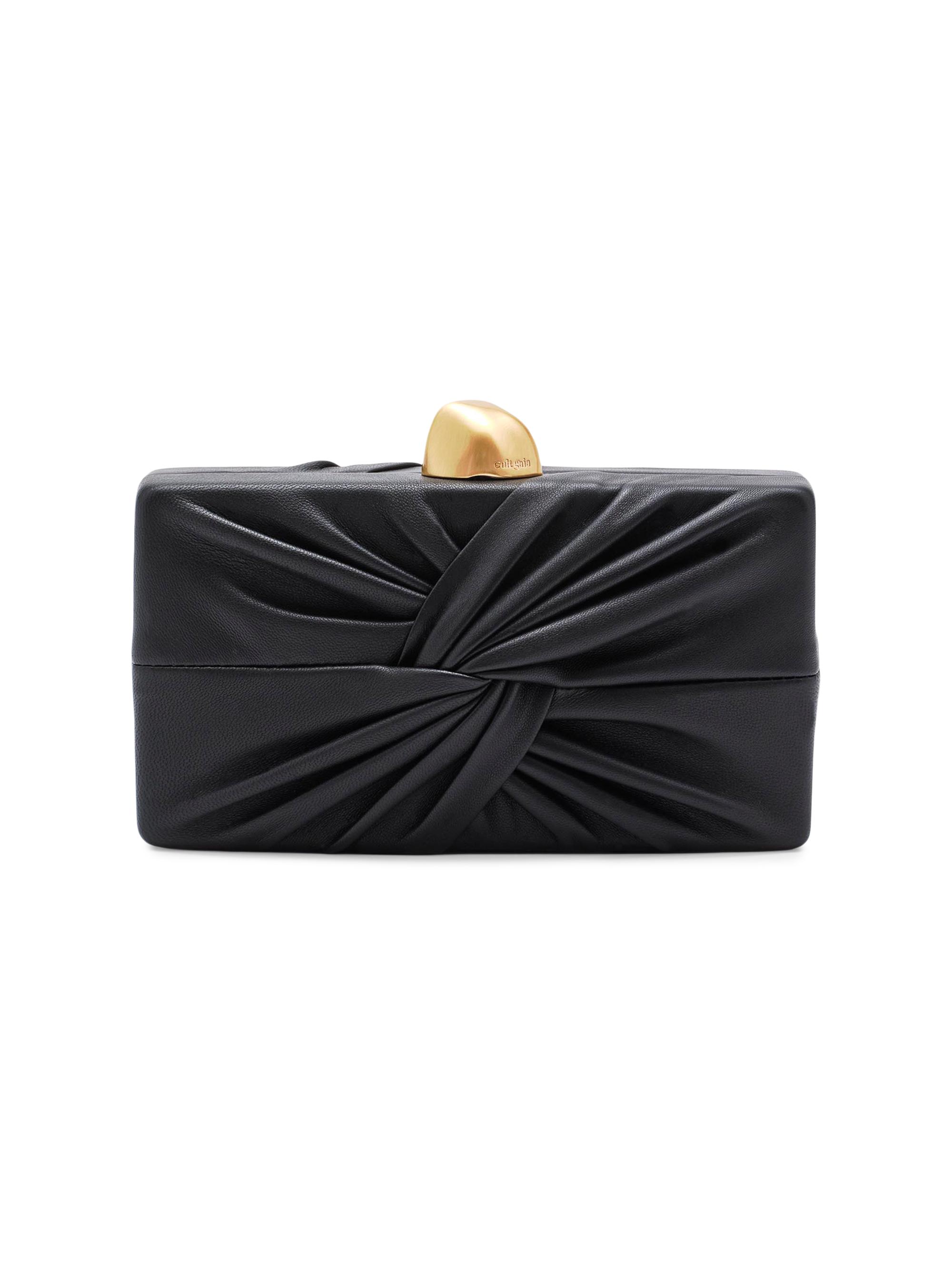 Cult Gaia Women's Lisse Leather Clutch - Black