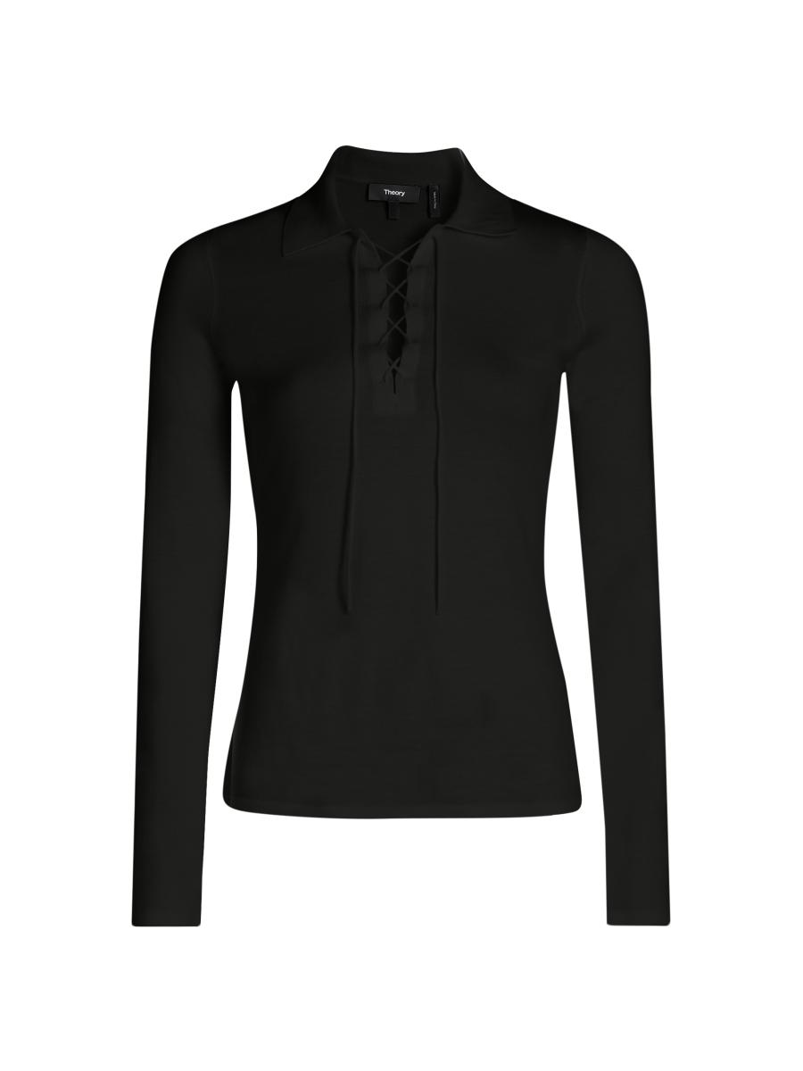 Theory Wool Drawstring Sweater | Saks Fifth Avenue