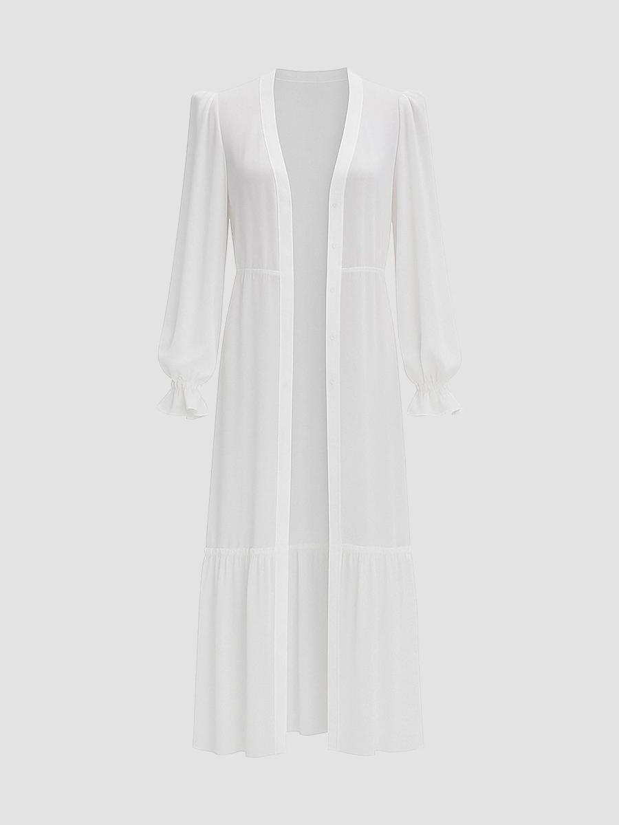 PatBO Sunstone Chiffon Long Robe | Saks Fifth Avenue