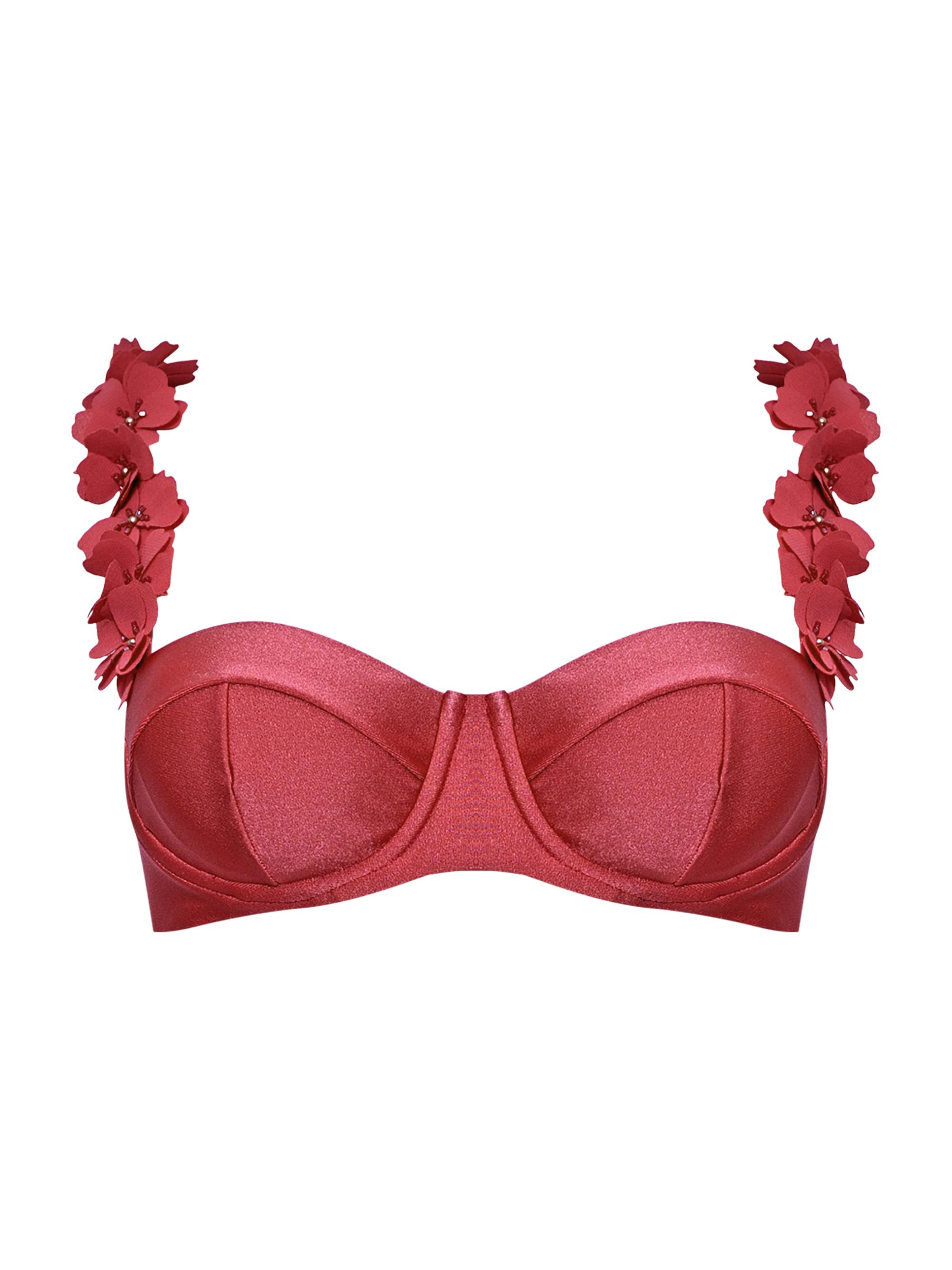 PatBO Women's Sunstone Underwire Bikini Top - Dark Pink