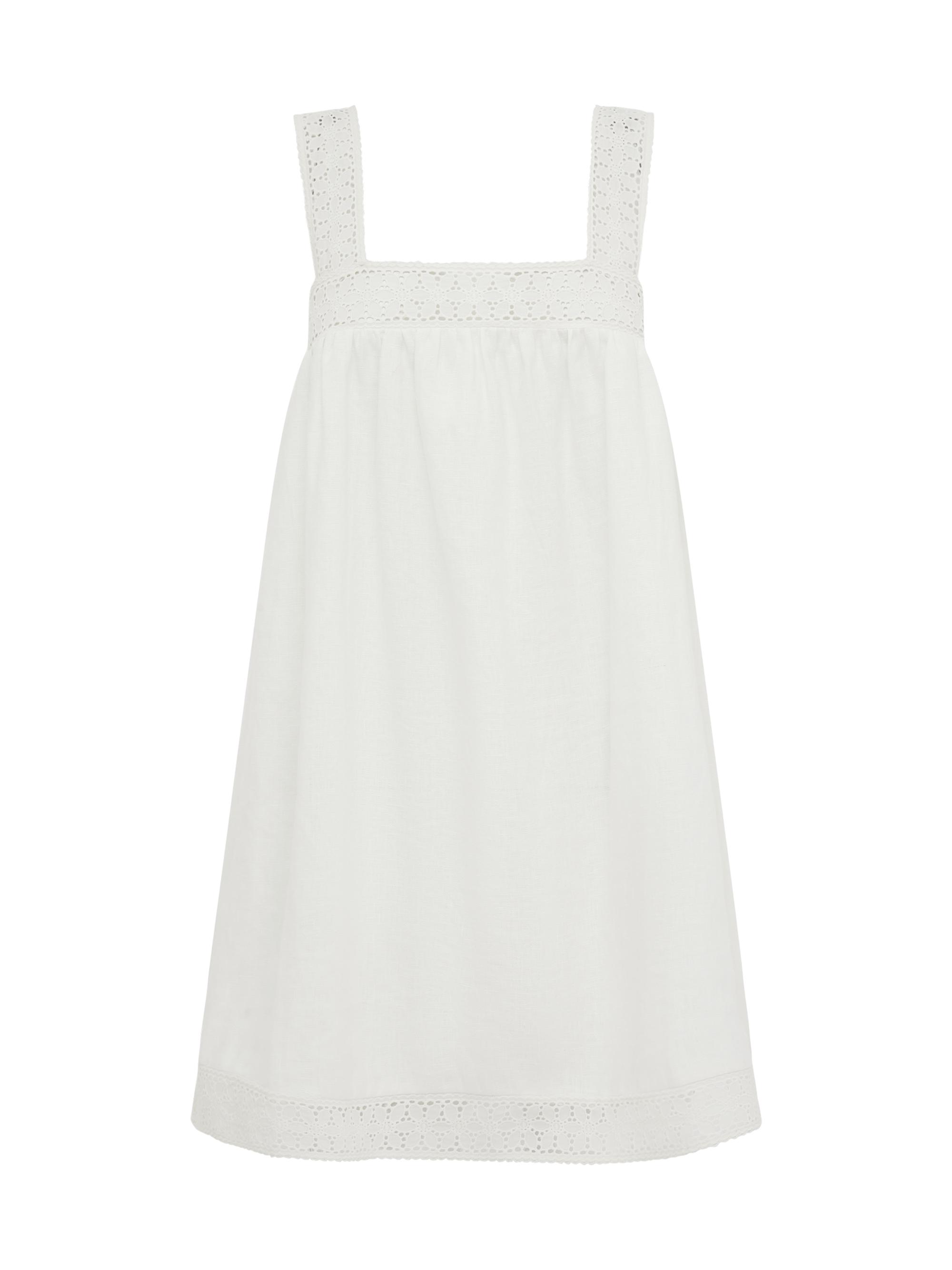 FRAME Micro Flare Denim Dress | Saks Fifth Avenue