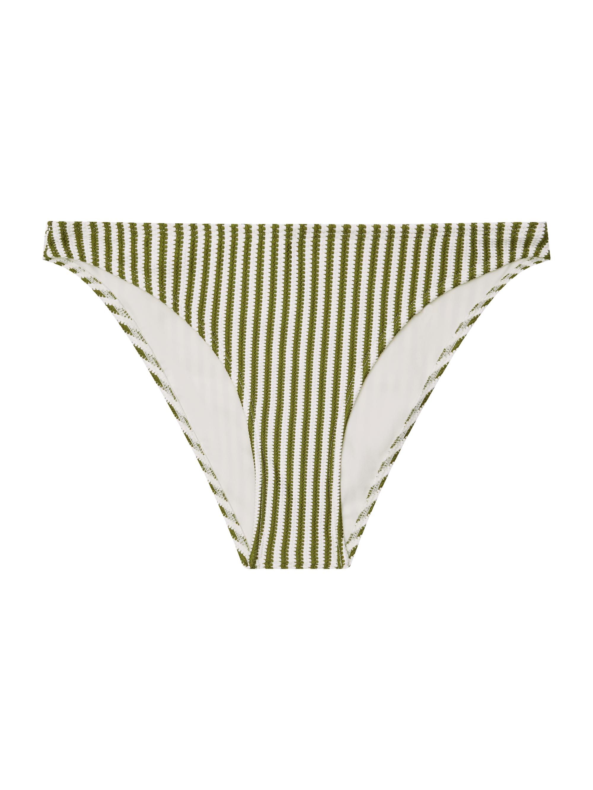 Peony Women's Tapestry Staple Striped Bikini Bottom - Fern Stripe | Thumbnail 5