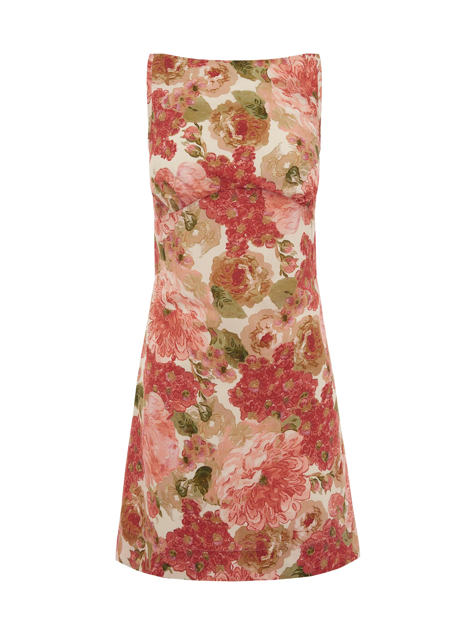 Peony Women's Tapestry Caroline Floral Minidress - Dahlia