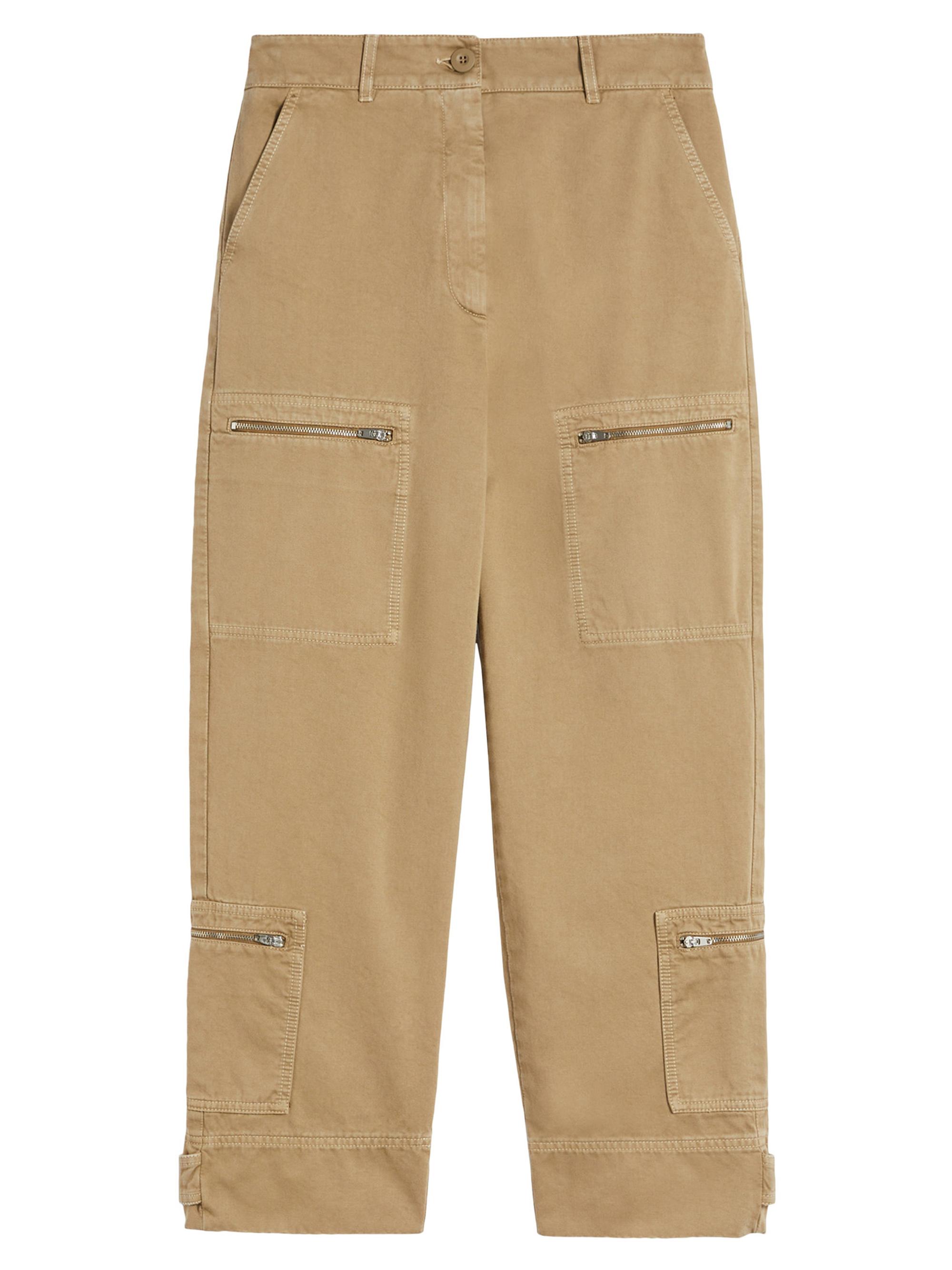 Weekend Max Mara Women's Cotton Satin Trousers - Desert