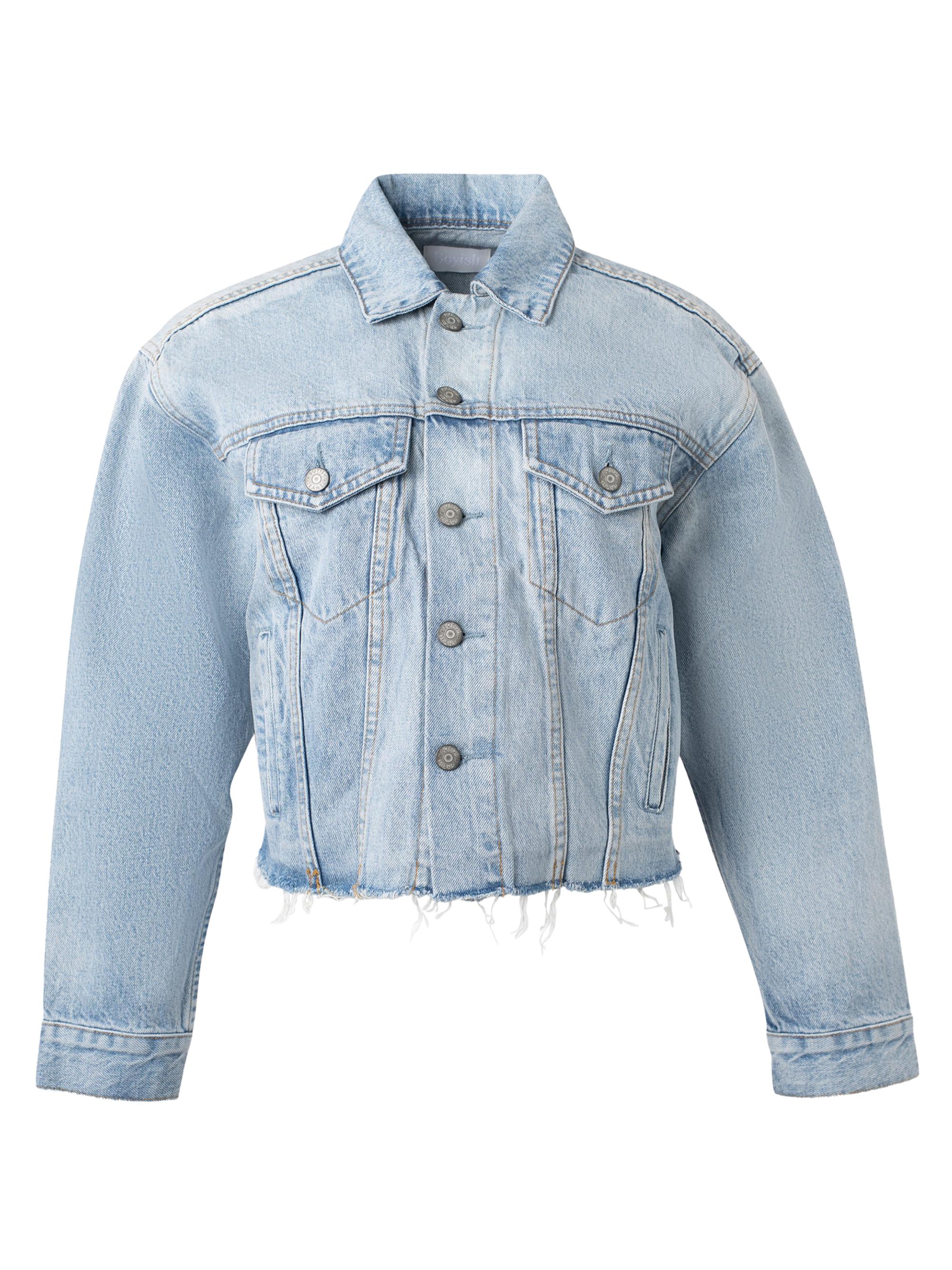 Alice + Olivia Nelson Embellished Denim Jacket | Saks Fifth Avenue