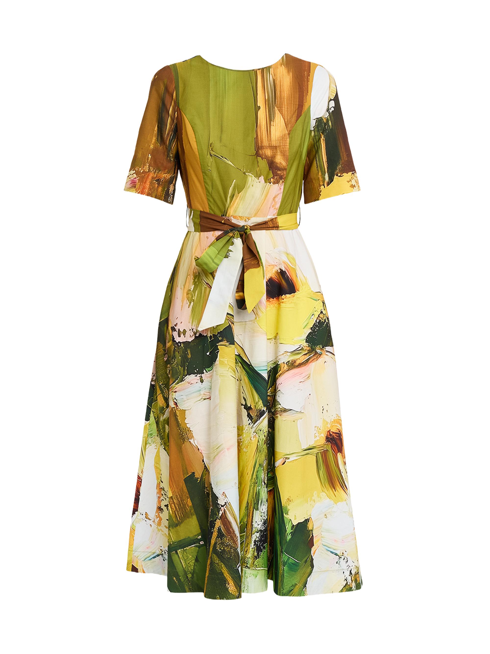 Teri Jon by Rickie Freeman Embroidered Tulle Tea Dress | Saks Fifth Avenue