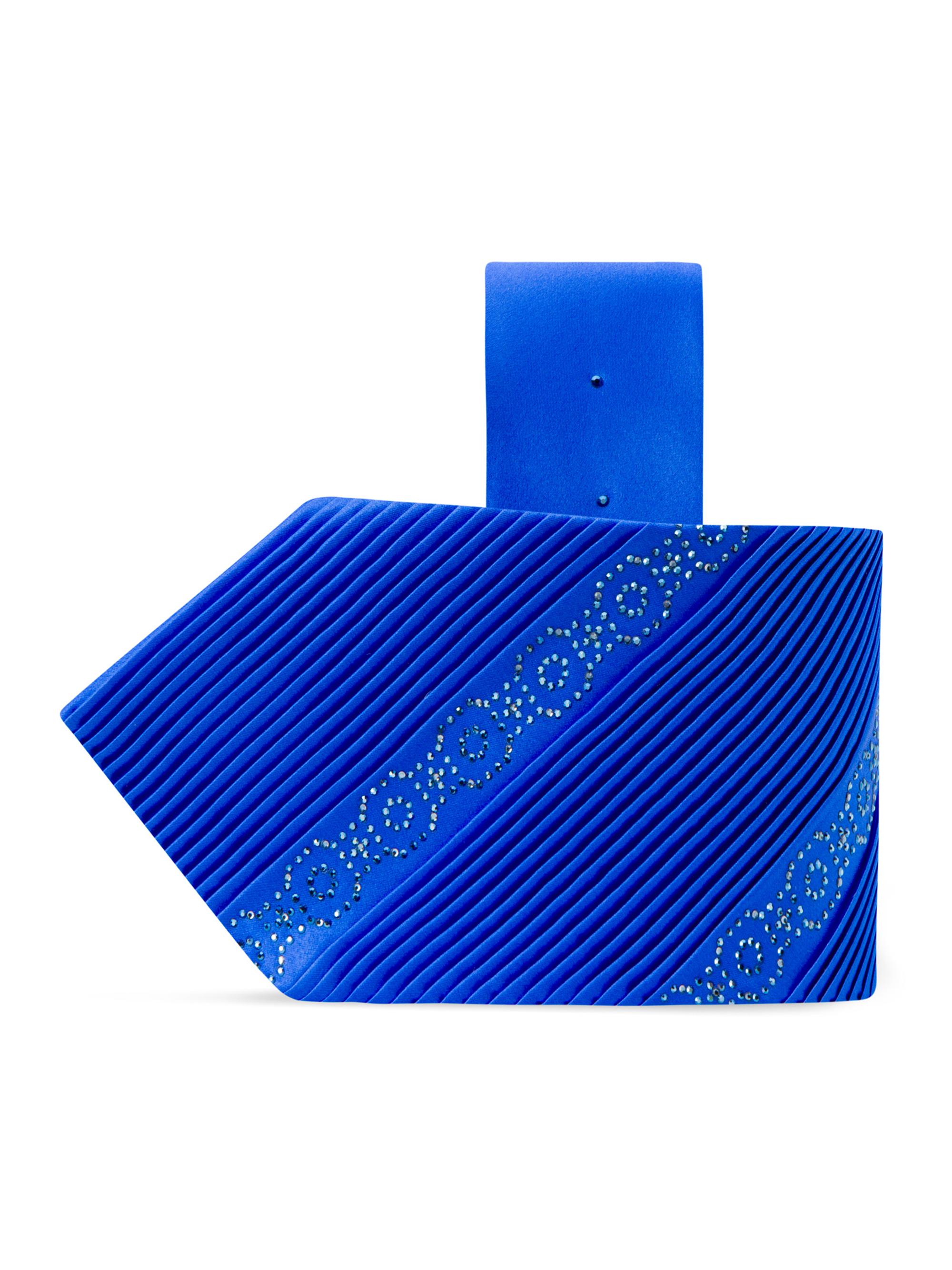 Stefano Ricci Men's Pleated Tie - Bright Blue