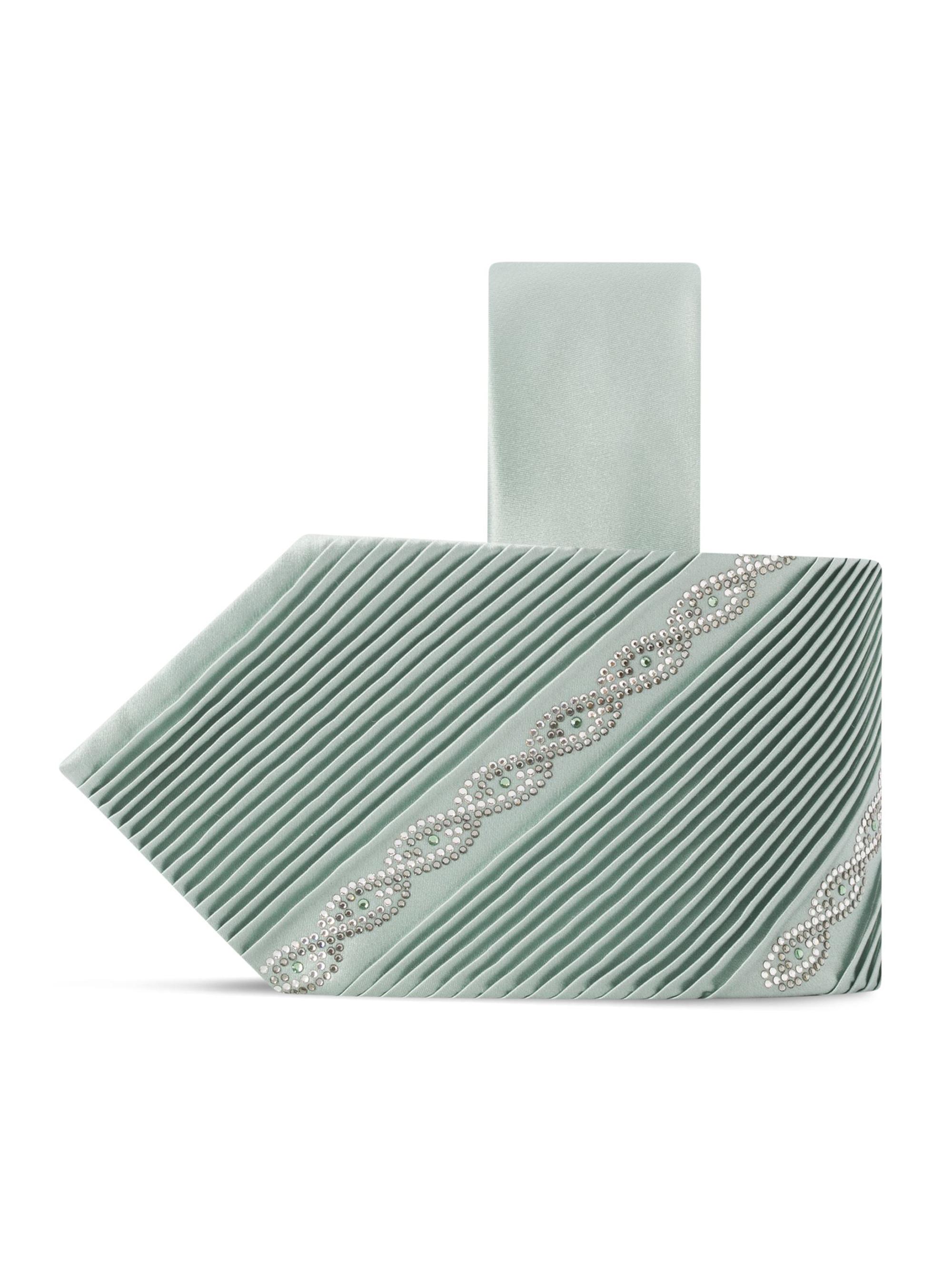 Stefano Ricci Men's Pleated Tie - Turquoise