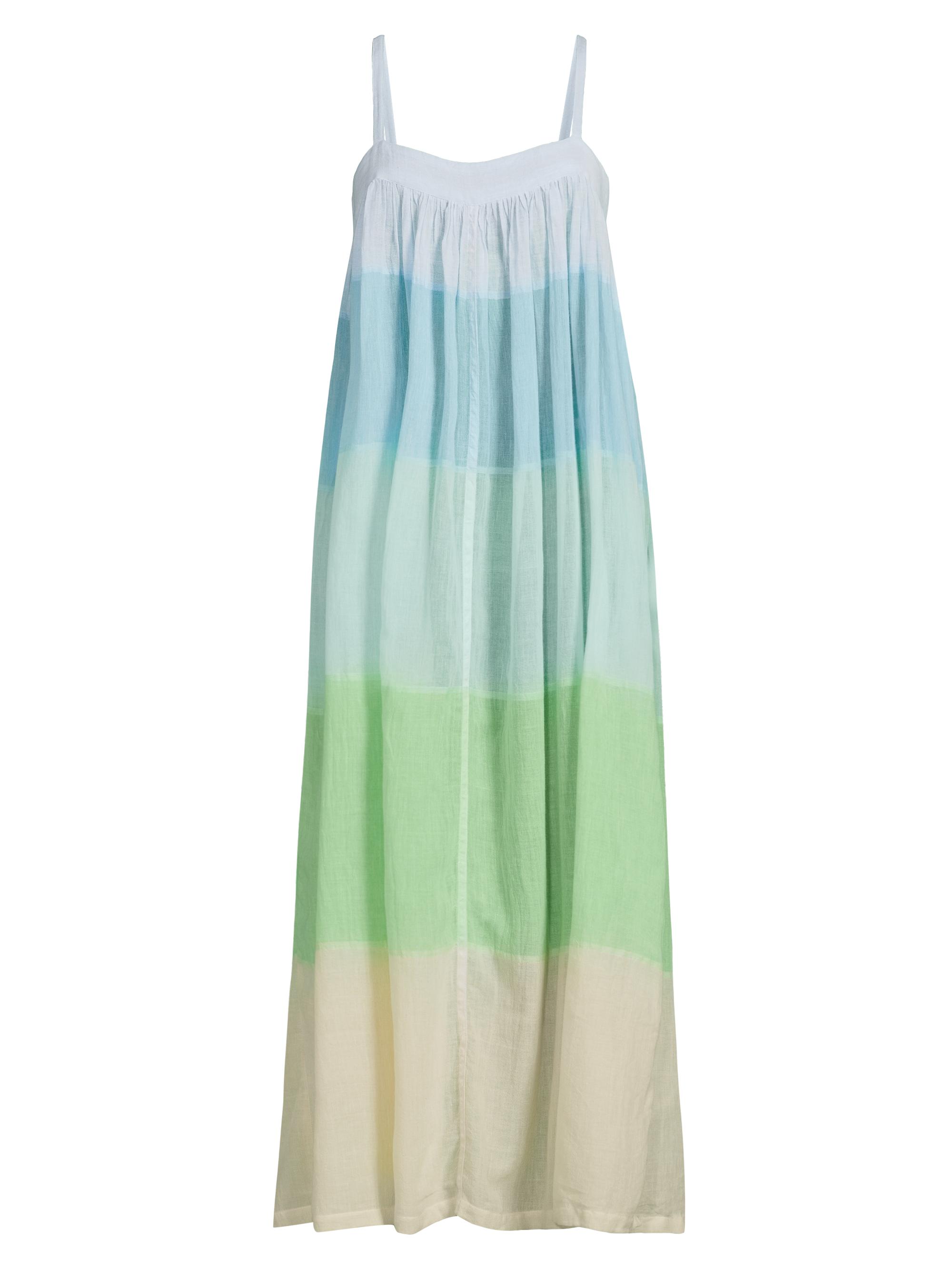 lemlem Women's Eda Colorblocked Cotton Slipdress - Nefas Mint