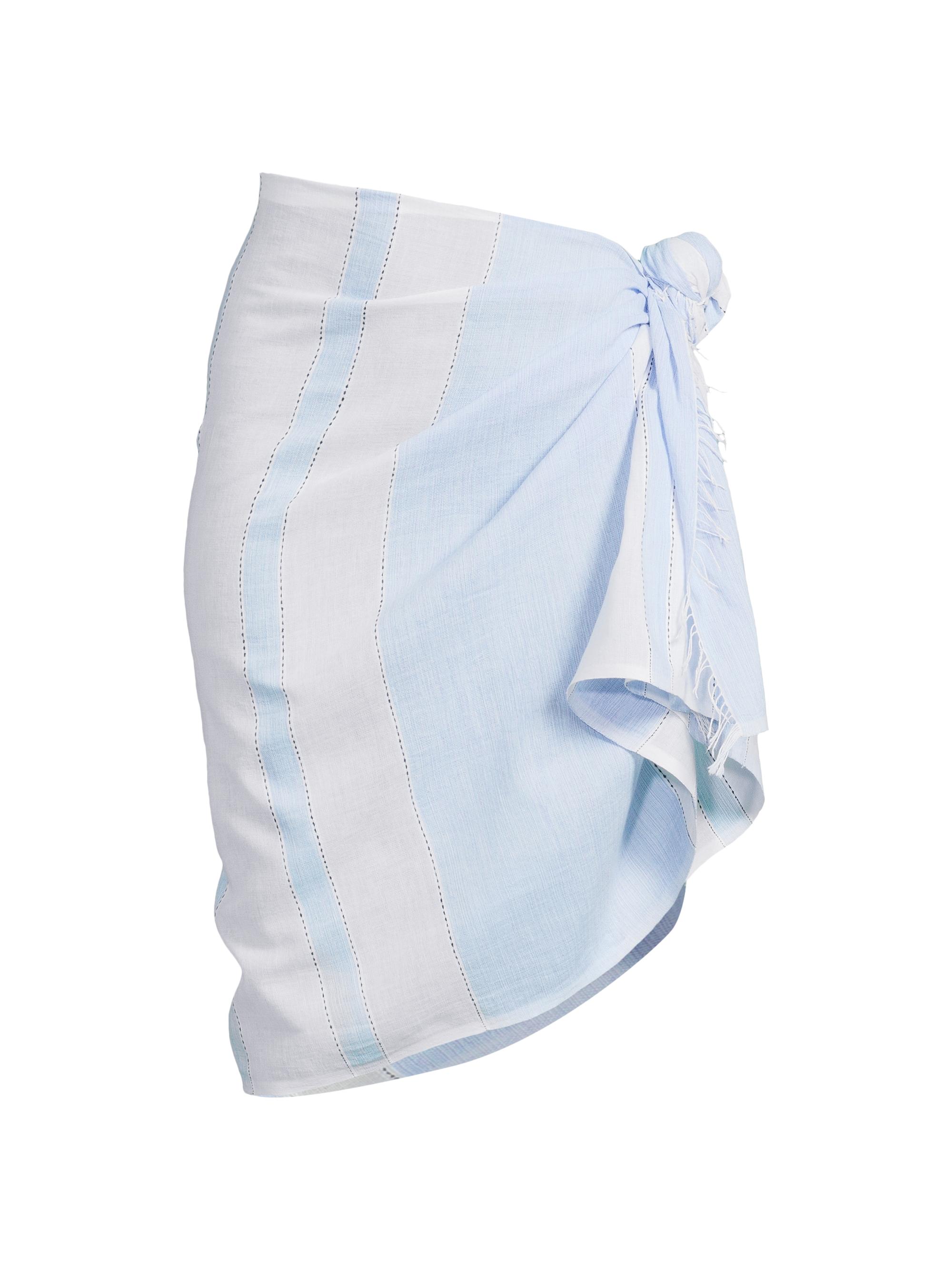 lemlem Women's Lema Jacquard Sarong - Debre Sky