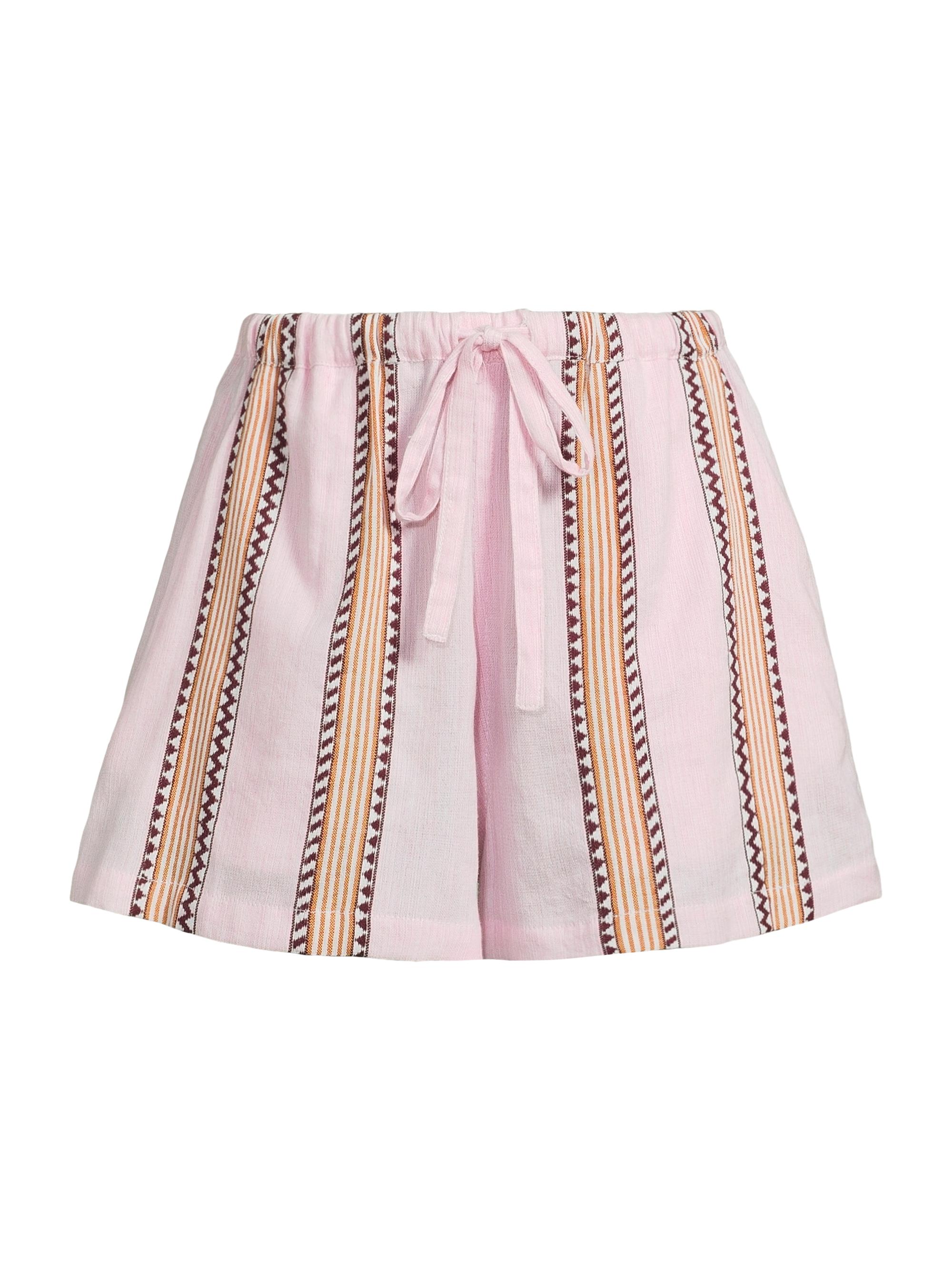 lemlem Women's Safia Striped Jacquard Shorts - Munit Pink