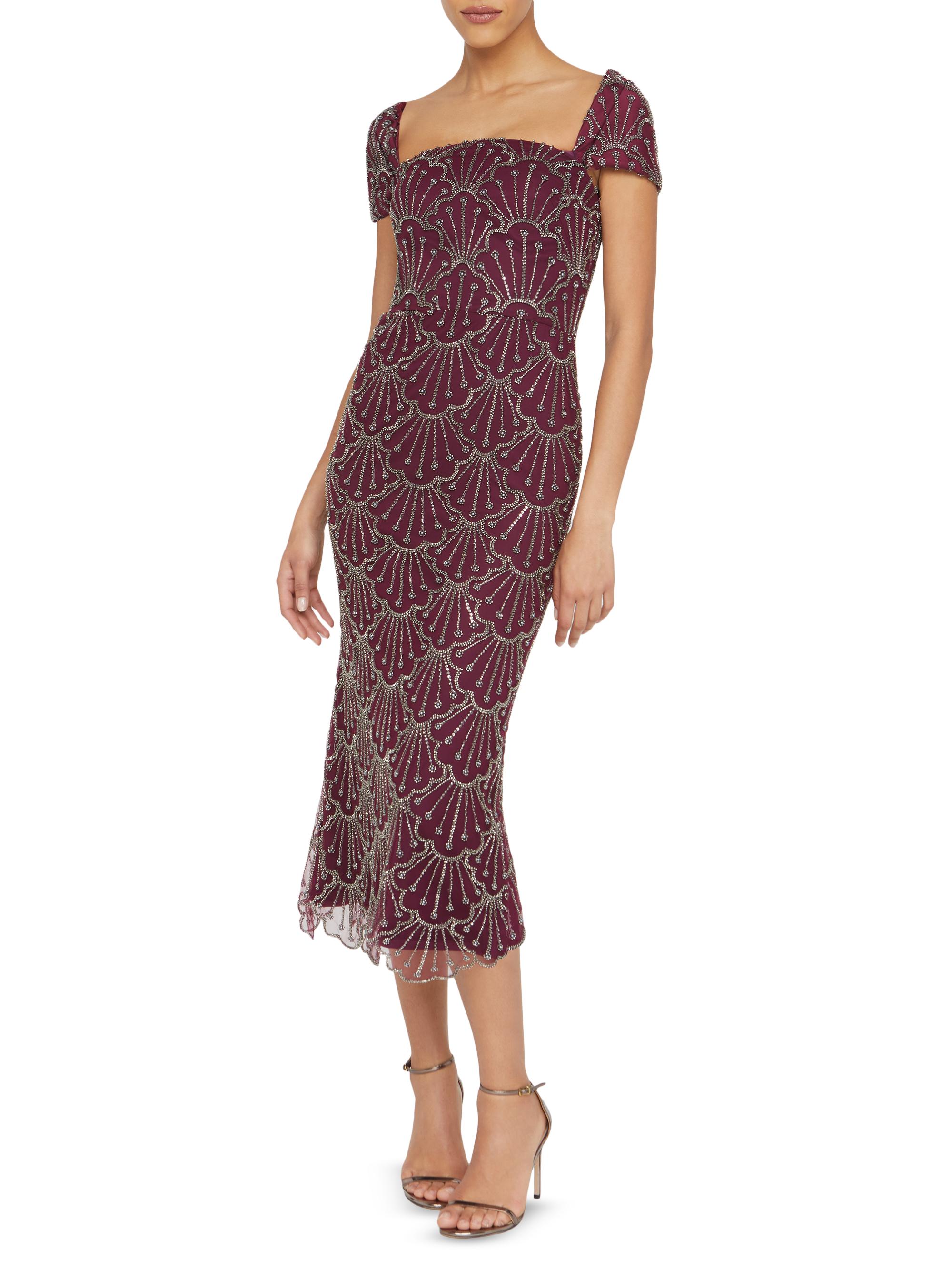 Theia Serena Beaded Cocktail Dress | Saks Fifth Avenue