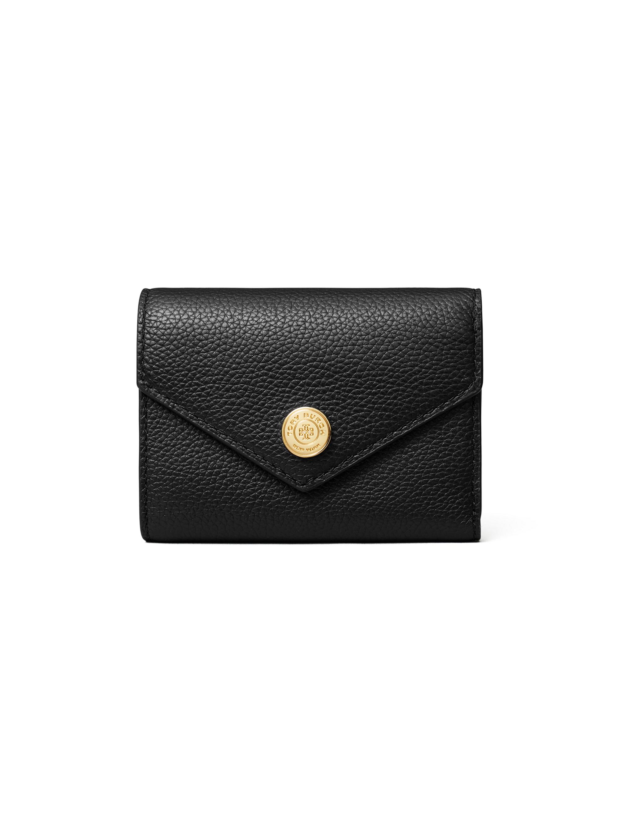 Tory Burch Robinson Pebbled Leather Small Wallet | Saks Fifth Avenue