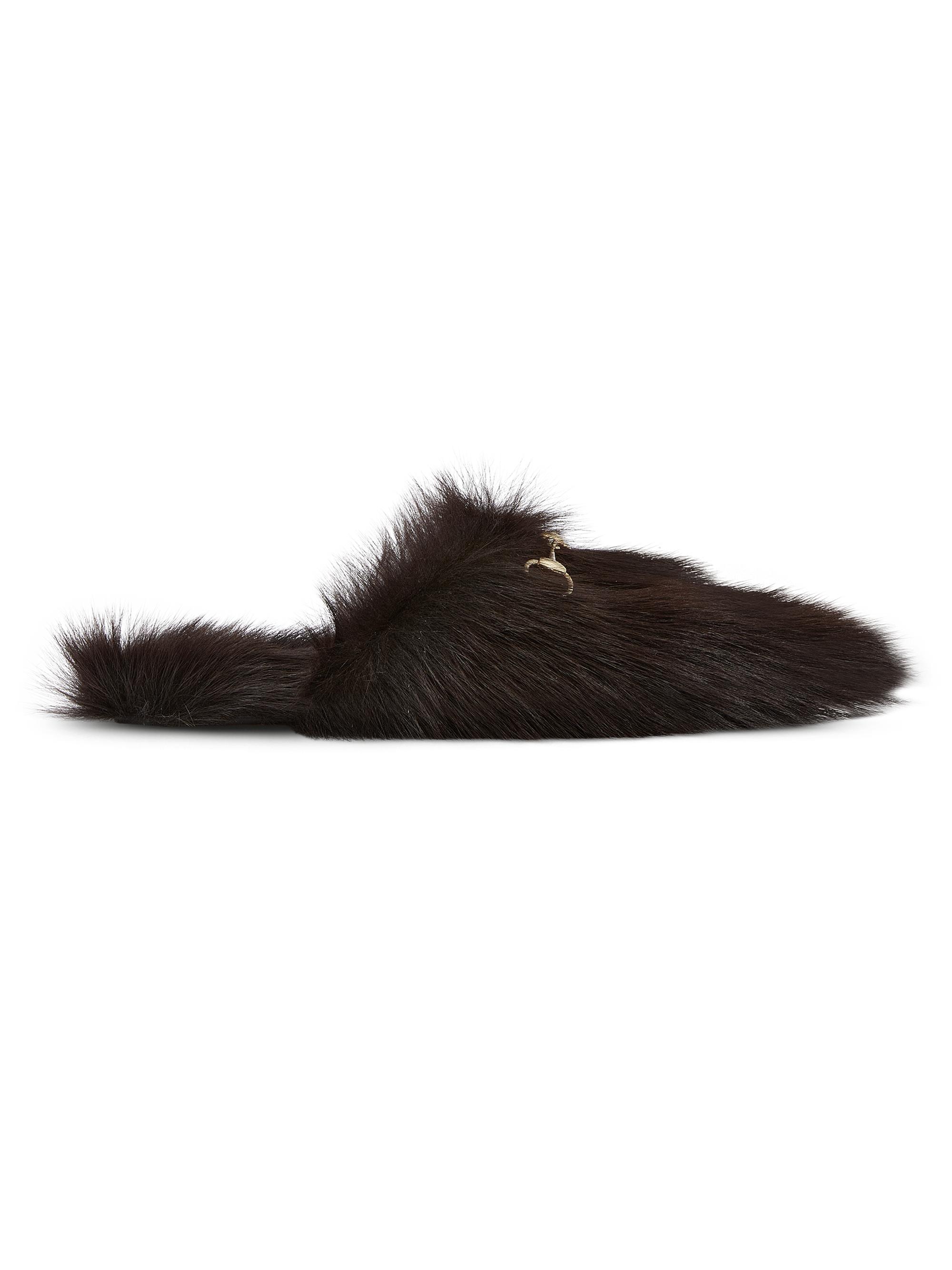 Gucci Annette Horsebit Shearling Mules | Saks Fifth Avenue