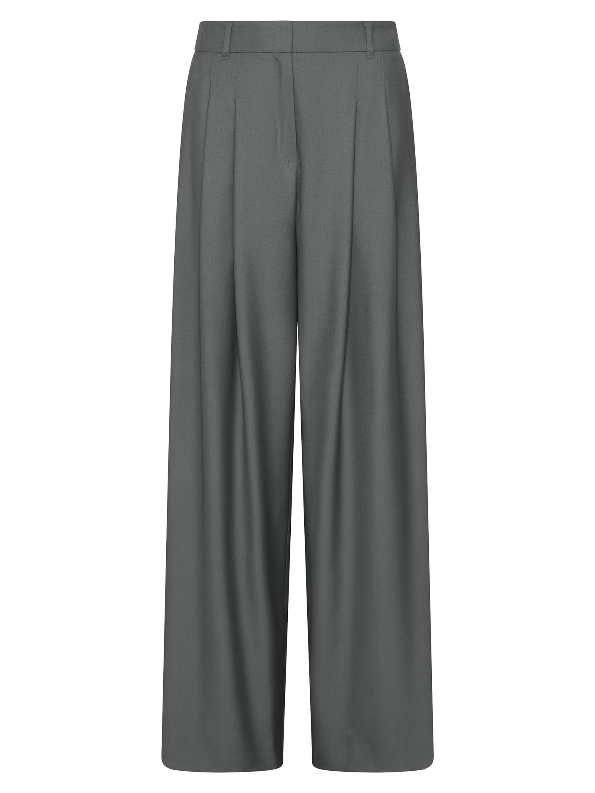 Marella Women's Wide Fit Gabardine Trousers - Olive
