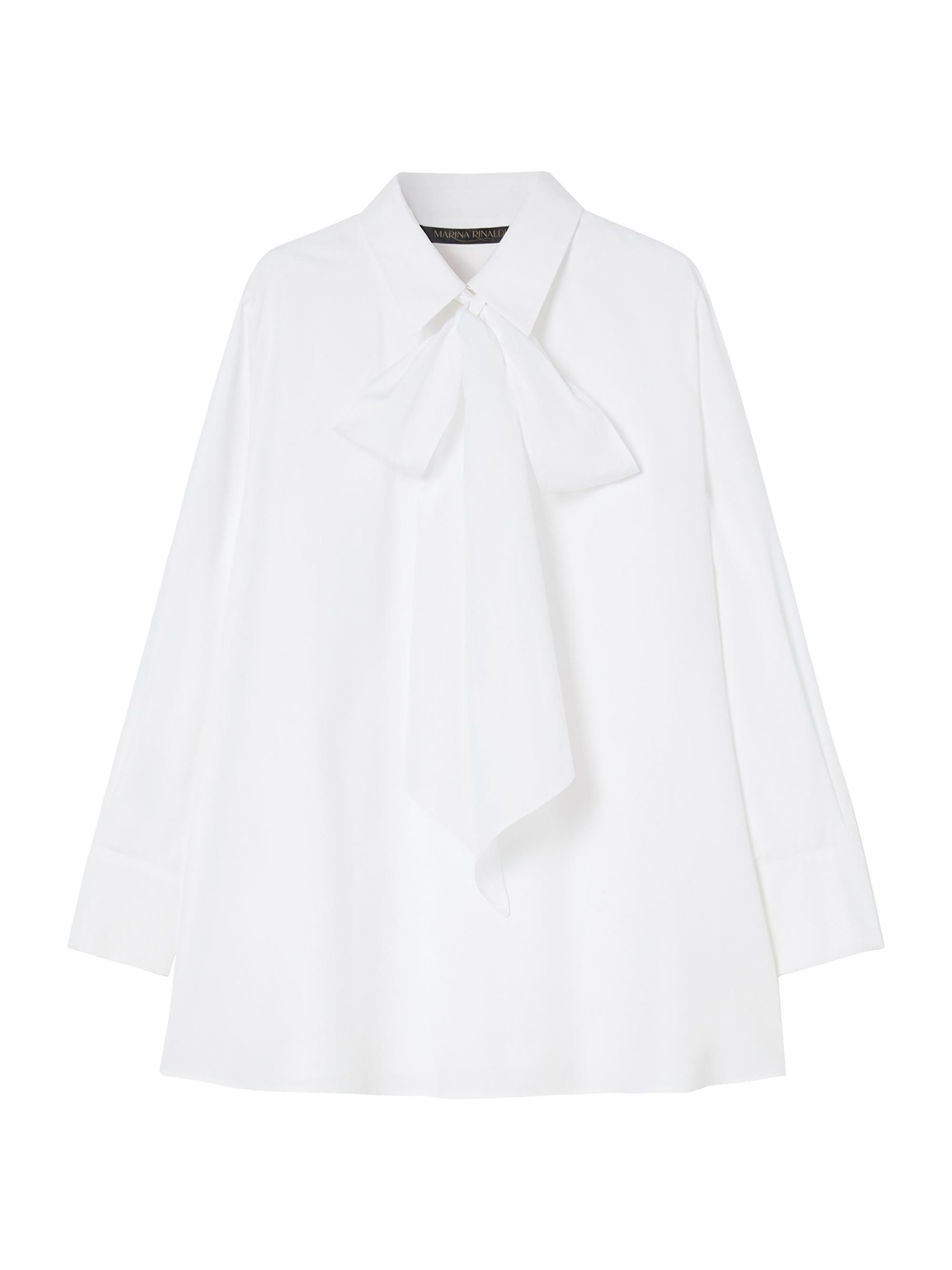 Marina Rinaldi Women's Cotton Poplin Tunic Top - Optical White