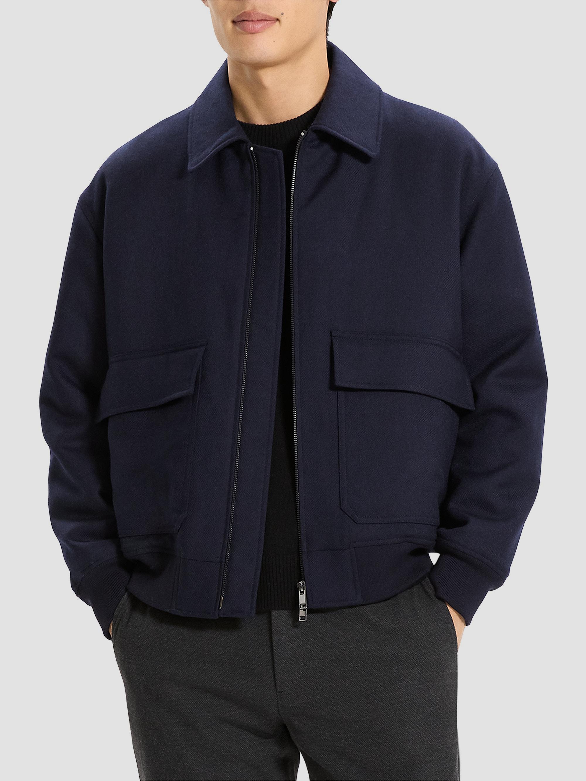 Theory Modern Aviator Wool Jacket | Saks Fifth Avenue