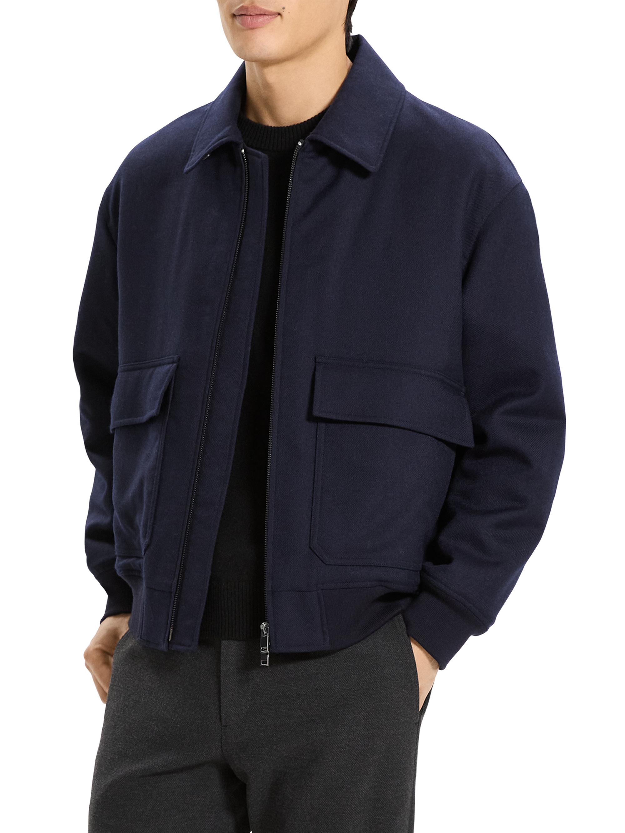 Theory Modern Aviator Wool Jacket | Saks Fifth Avenue