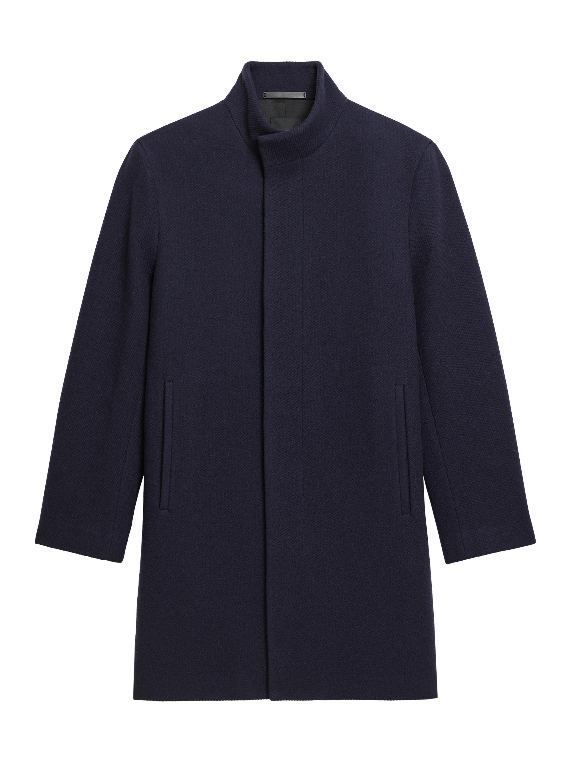 Theory Belvin Melton-Textured Wool-Blend Coat | Saks Fifth Avenue
