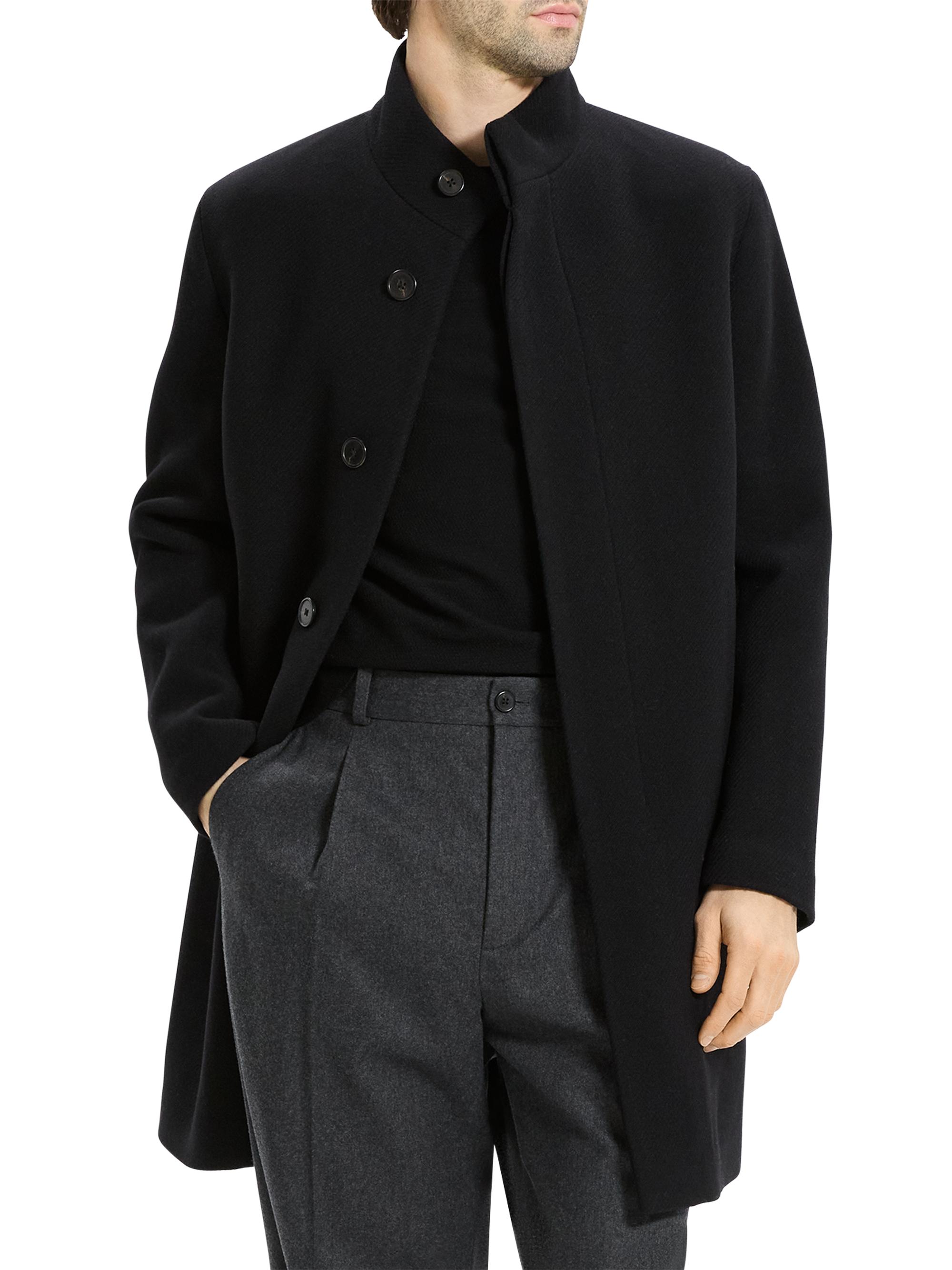 Theory Belvin Melton-Textured Wool-Blend Coat | Saks Fifth Avenue