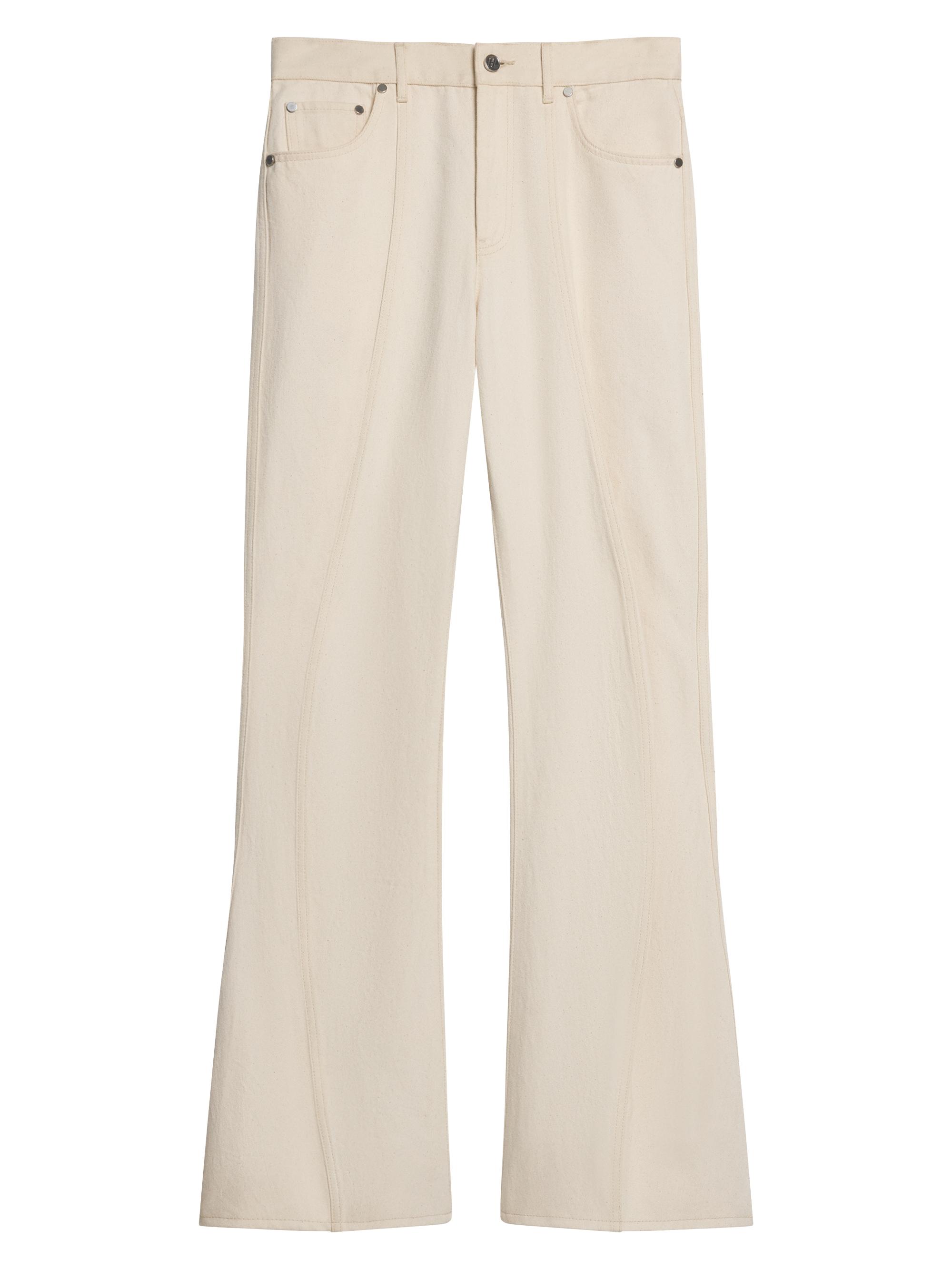 Helmut Lang Women's High-Rise Ski Jeans - Ecru