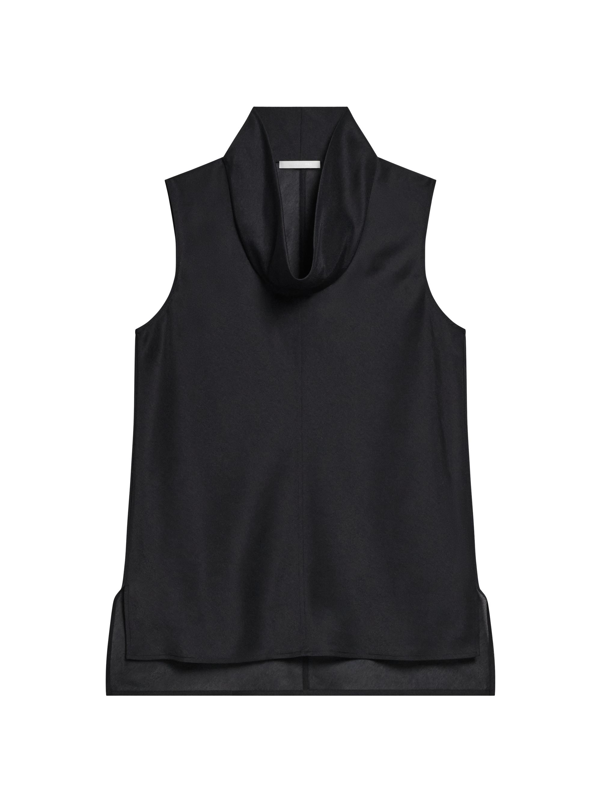 Helmut Lang Women's Cowlneck Sleeveless Top - Black