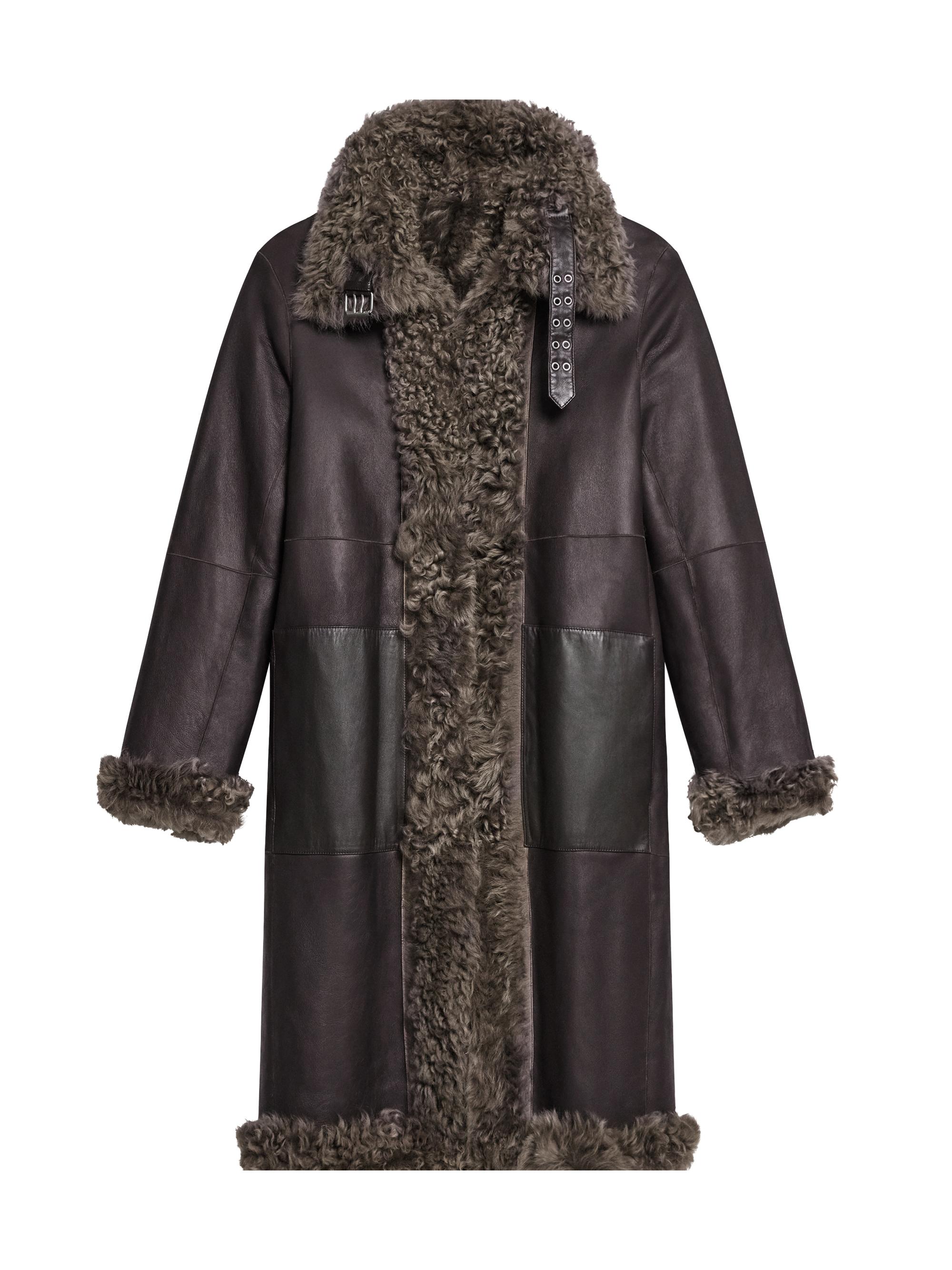 Helmut Lang Shearling-Leather Reversible Coat | Saks Fifth Avenue