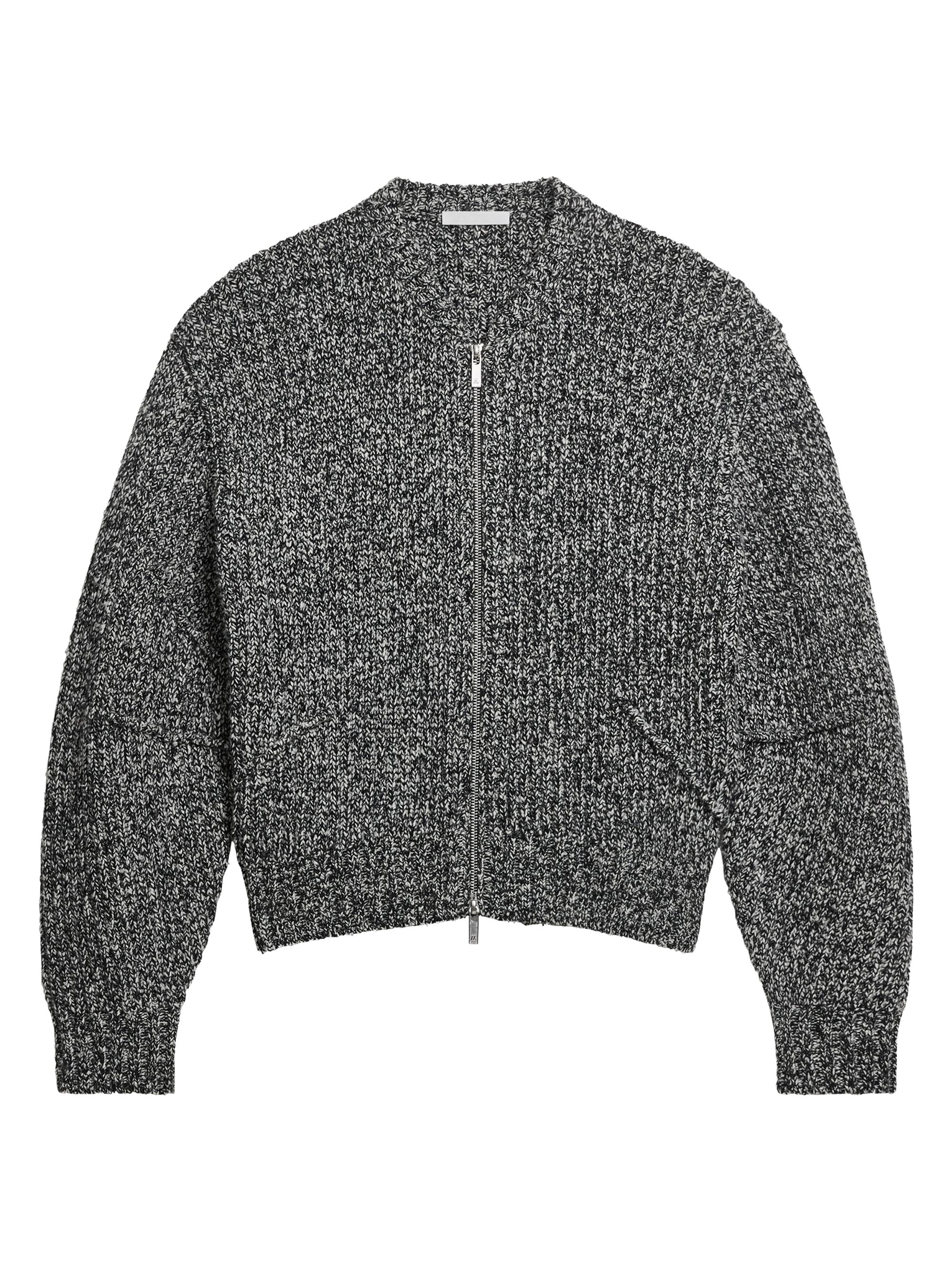 Helmut Lang Apex Wool-Blend Zip-Up Cardigan | Saks Fifth Avenue
