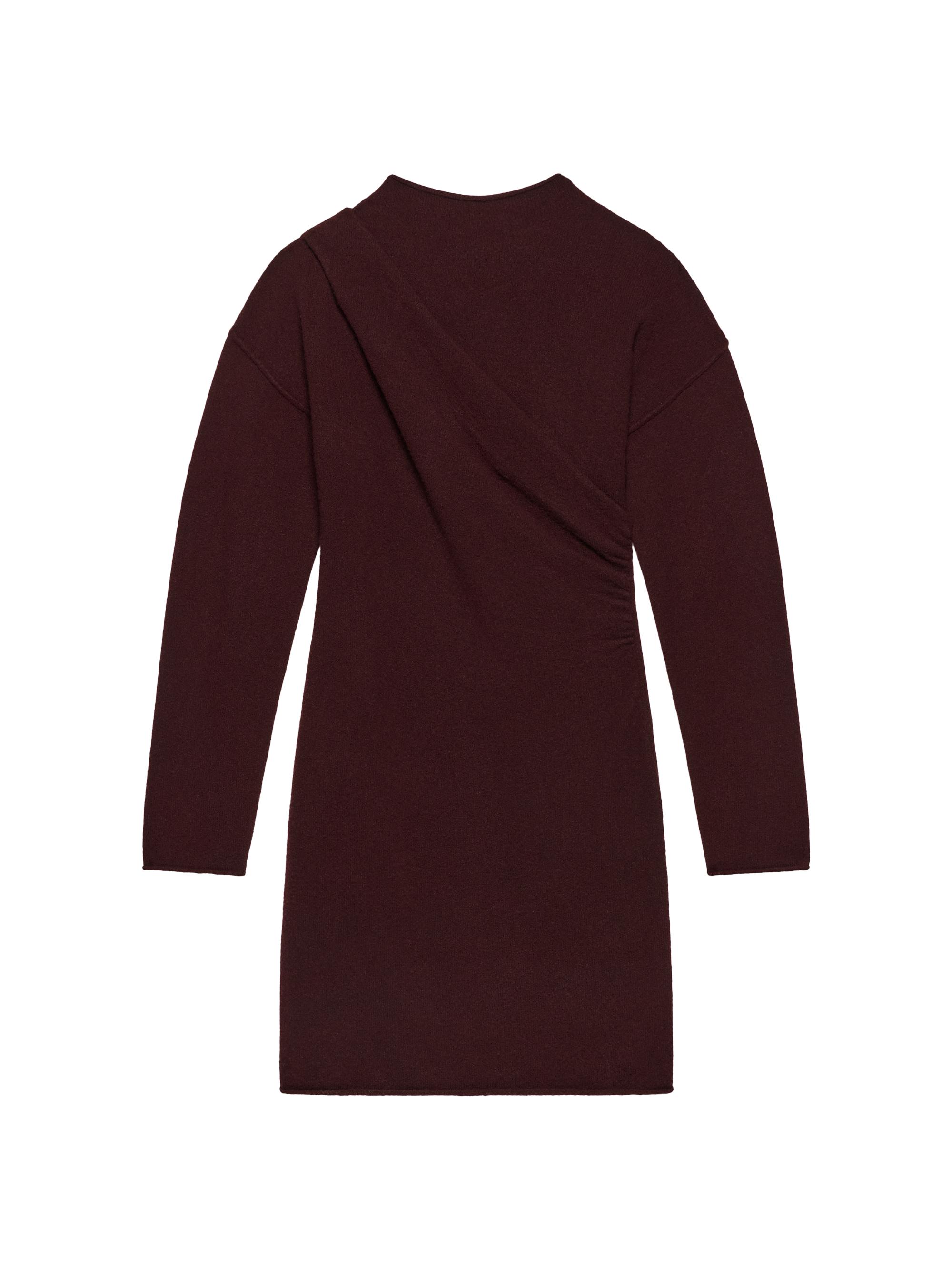 Helmut Lang Women's Plush Slouchy Minidress - Burgundy