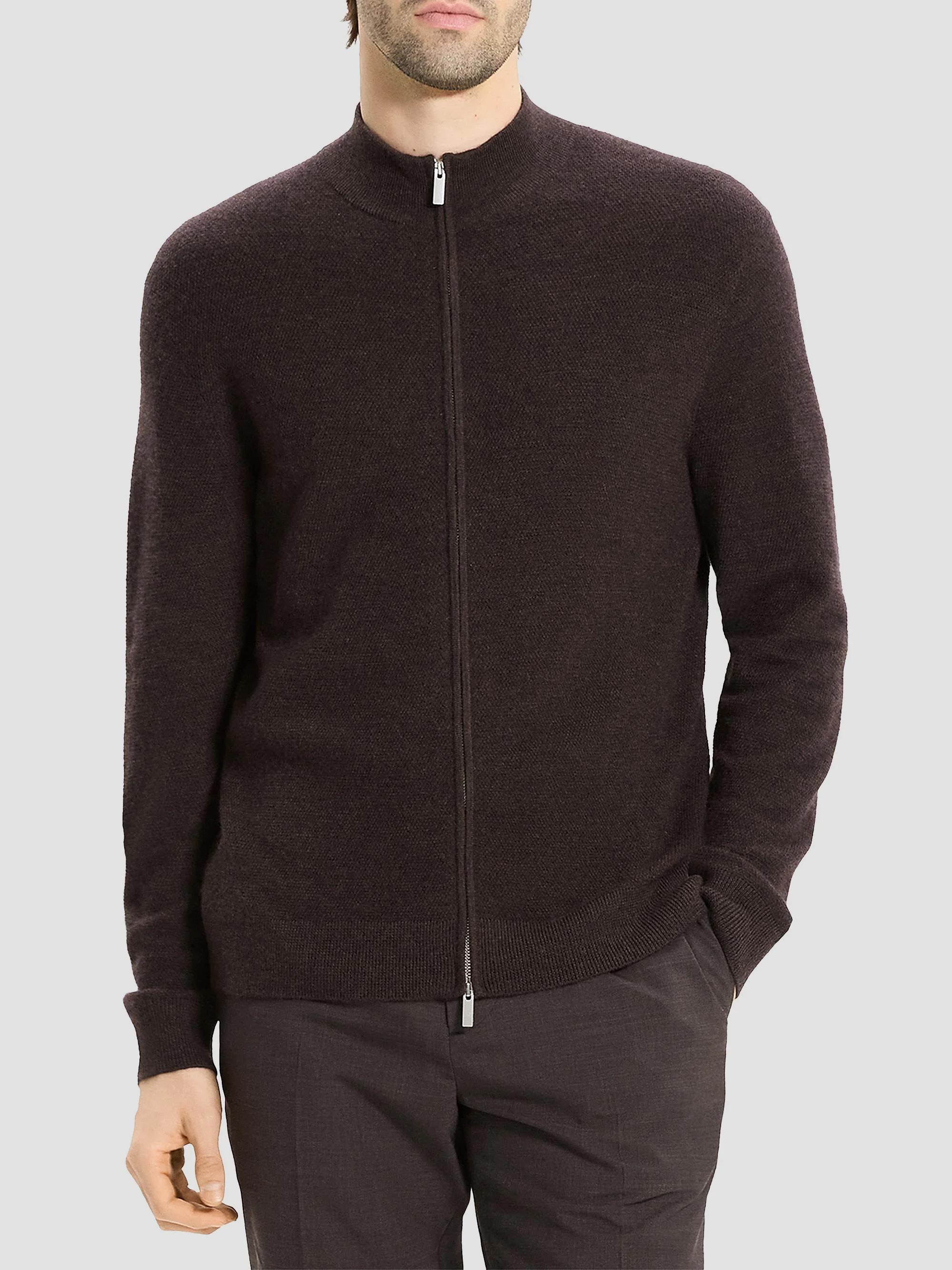 Theory Cashmere Zip-Front Sweater | Saks Fifth Avenue
