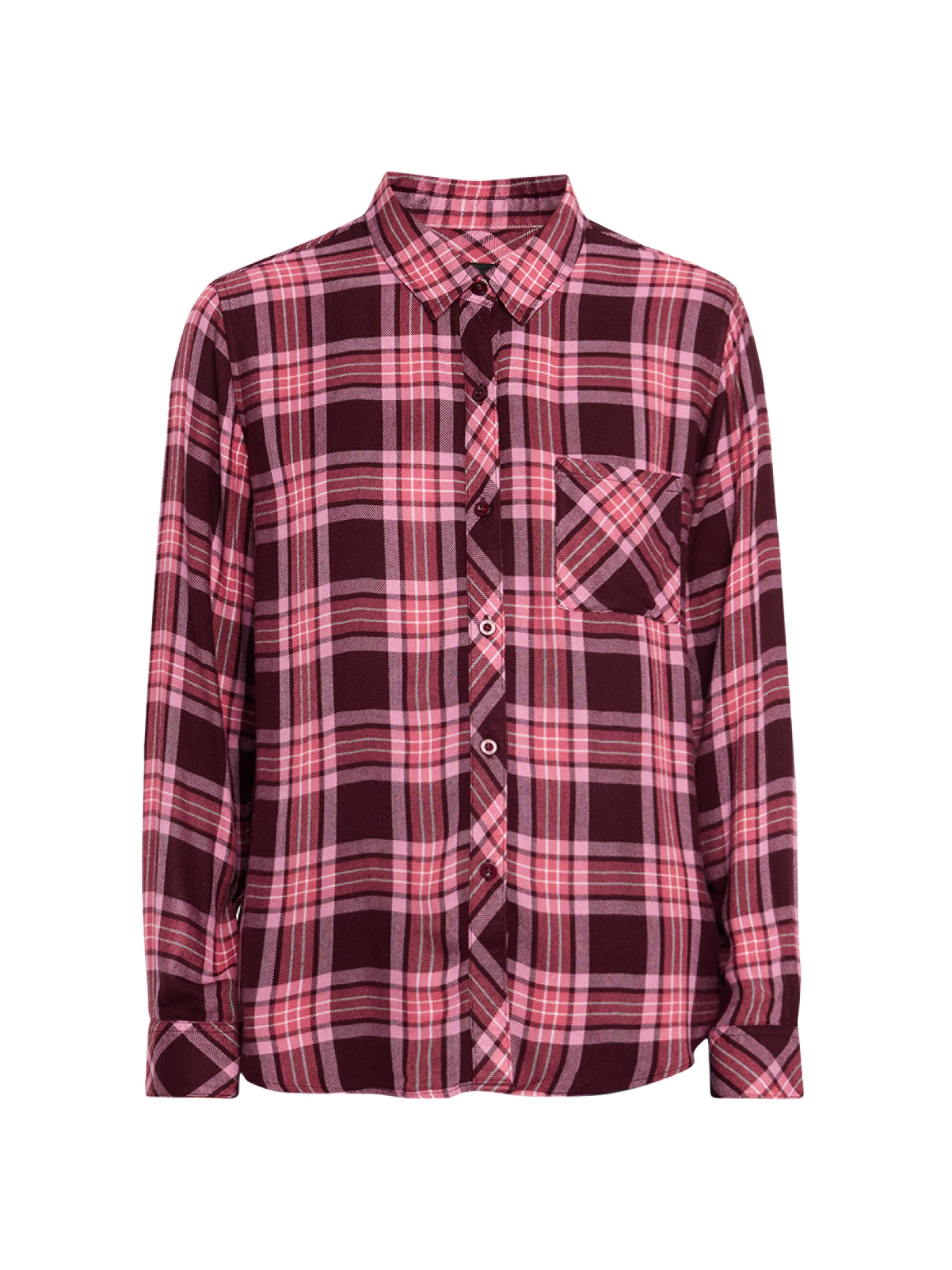 Rails Women's Hunter Plaid Button-Front Shirt - Mauve Mulberry