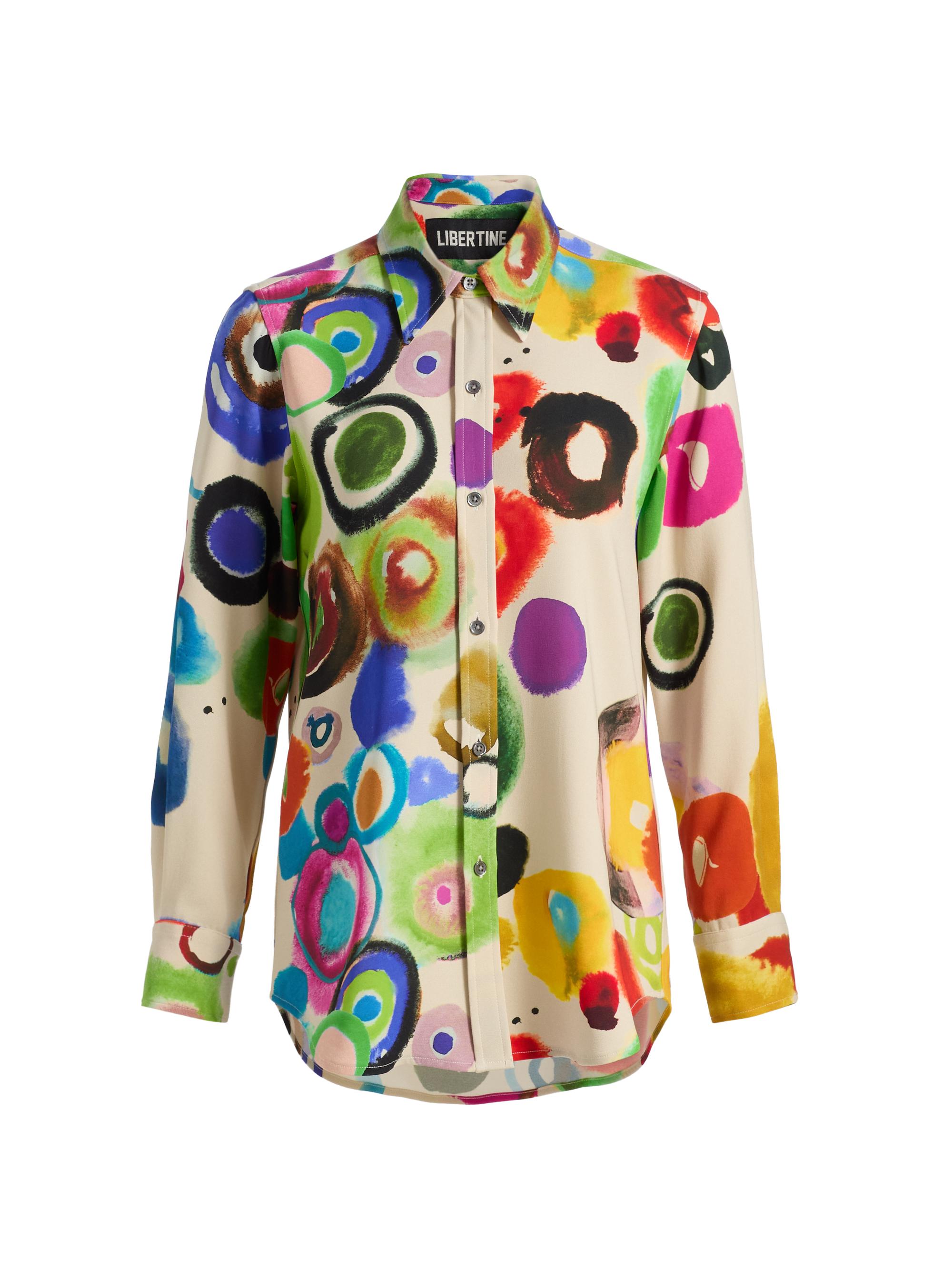 Libertine Women's JH Gouache New Classic Shirt - Cream Multi