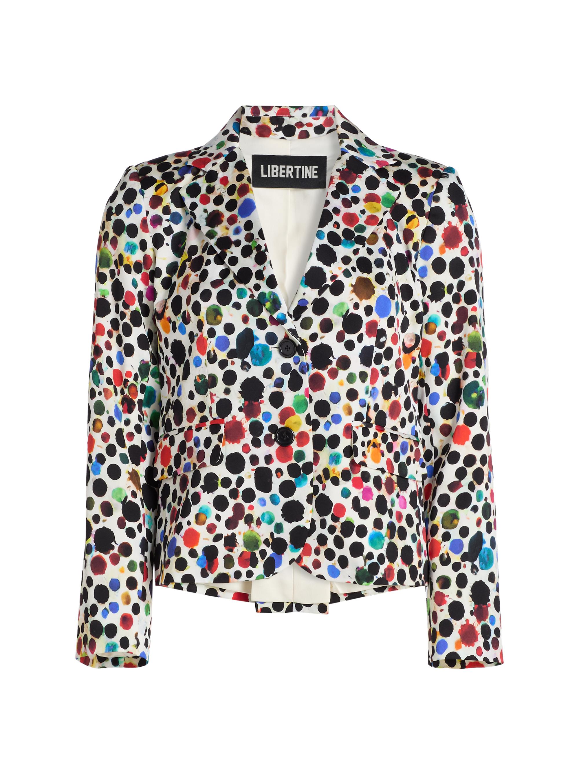 Libertine Women's Orpheus Silk-Blend Short Jacket - White Multi